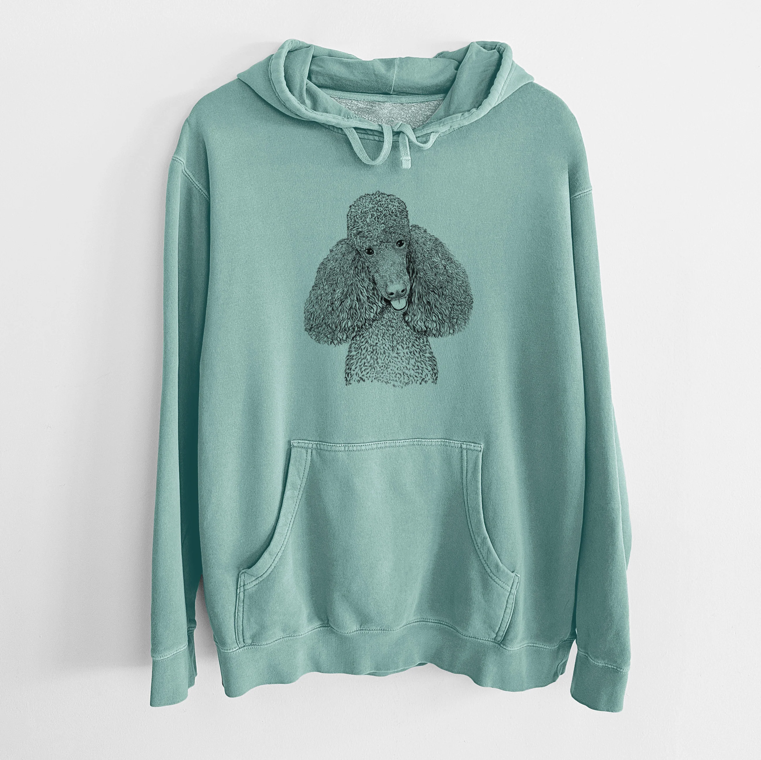 Bare Henry the Standard Poodle - Unisex Pigment Dyed Hoodie - Image 10