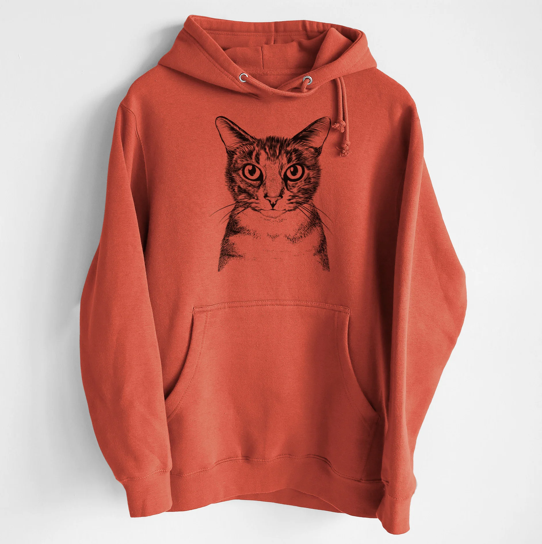 Hobbes the Tabby Cat- Heavyweight Fleece Hoodie
