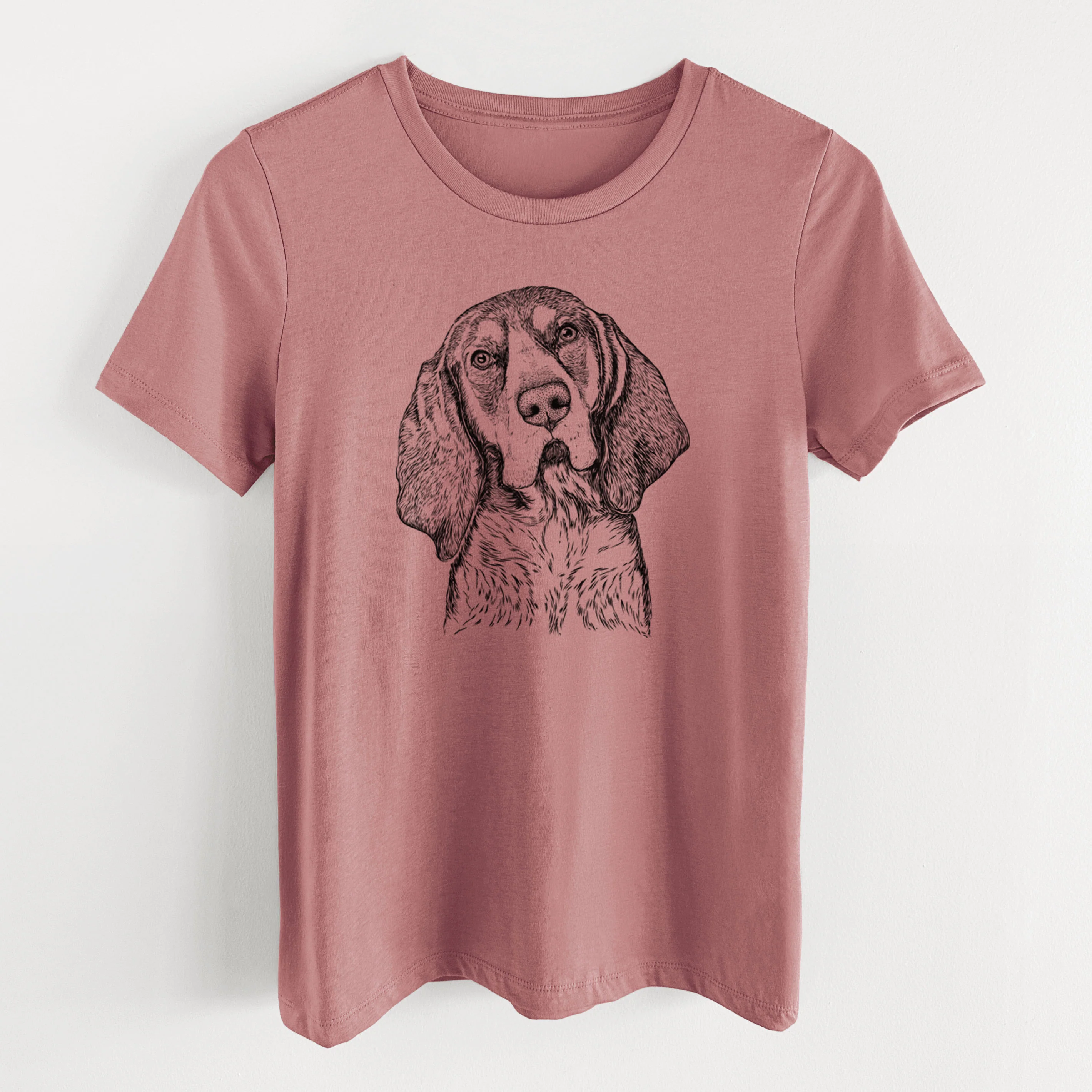 Bare Huck the Bluetick Coonhound - Women's Lightweight Relaxed Fit 100% Cotton Crewneck - Image 14