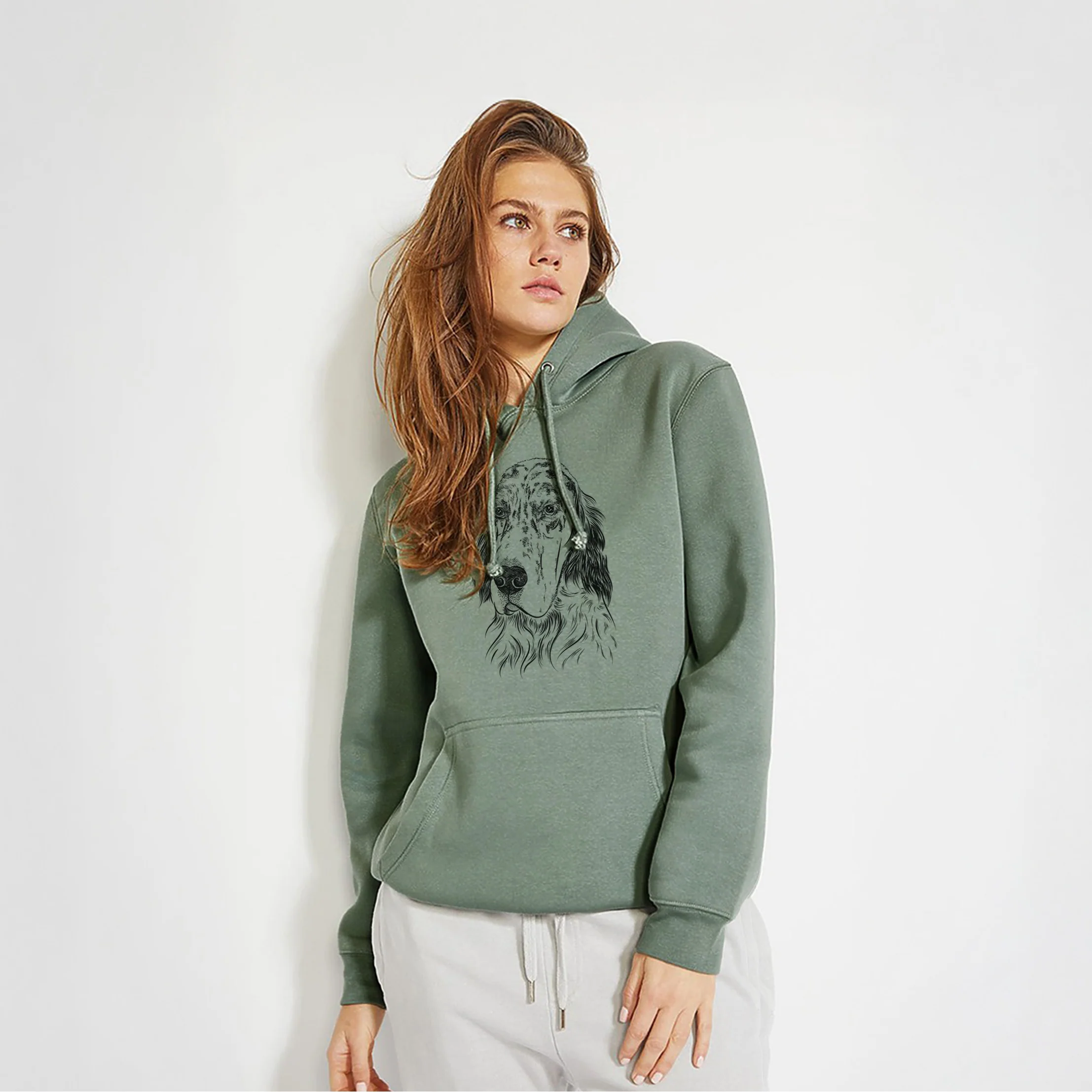 Hutch the English Setter- Heavyweight Fleece Hoodie - Image 10