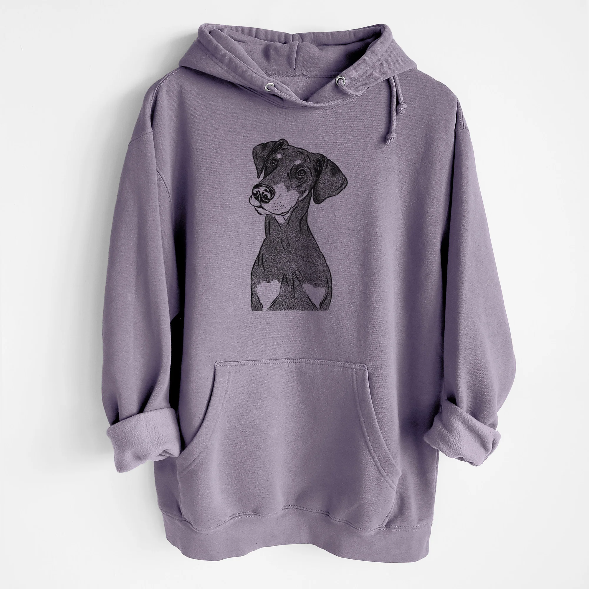Iroh the Doberman Pinscher- Heavyweight Fleece Hoodie - Image 8