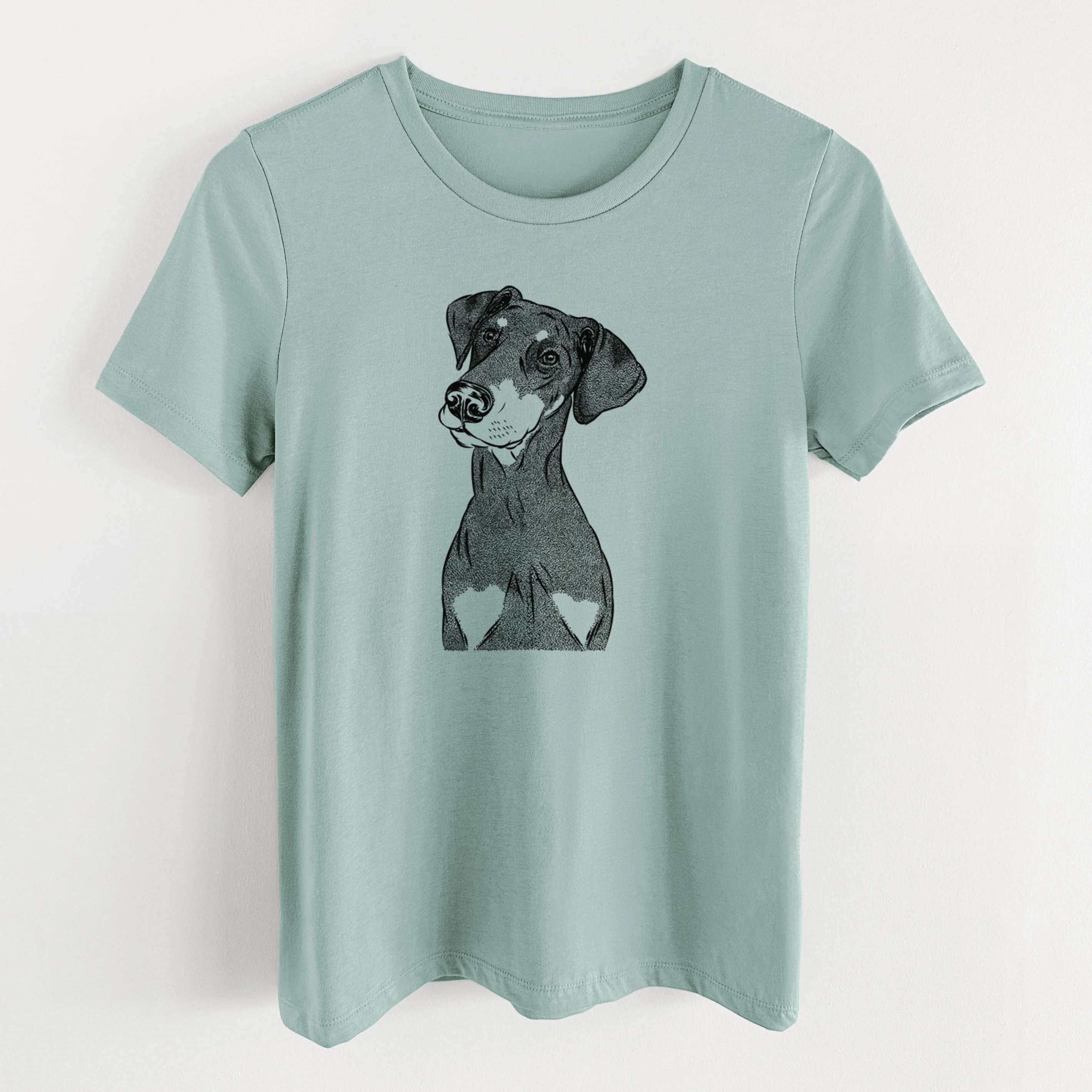 Bare Iroh the Doberman Pinscher - Women's Lightweight Relaxed Fit 100% Cotton Crewneck - Image 10