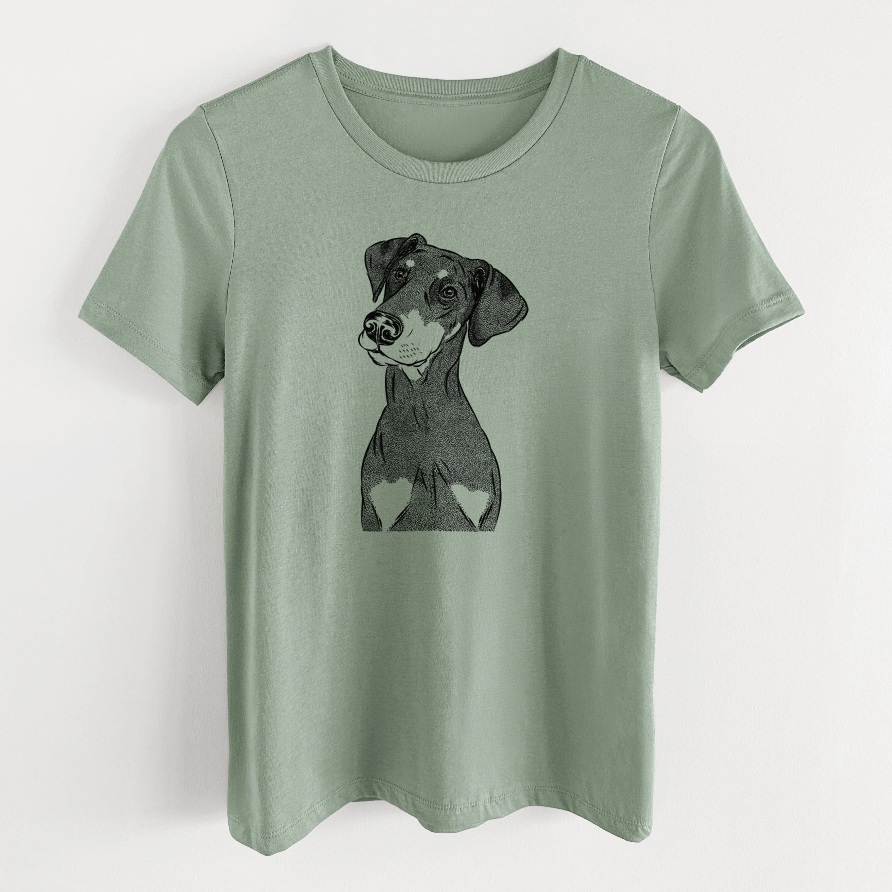 Bare Iroh the Doberman Pinscher - Women's Lightweight Relaxed Fit 100% Cotton Crewneck - Image 11