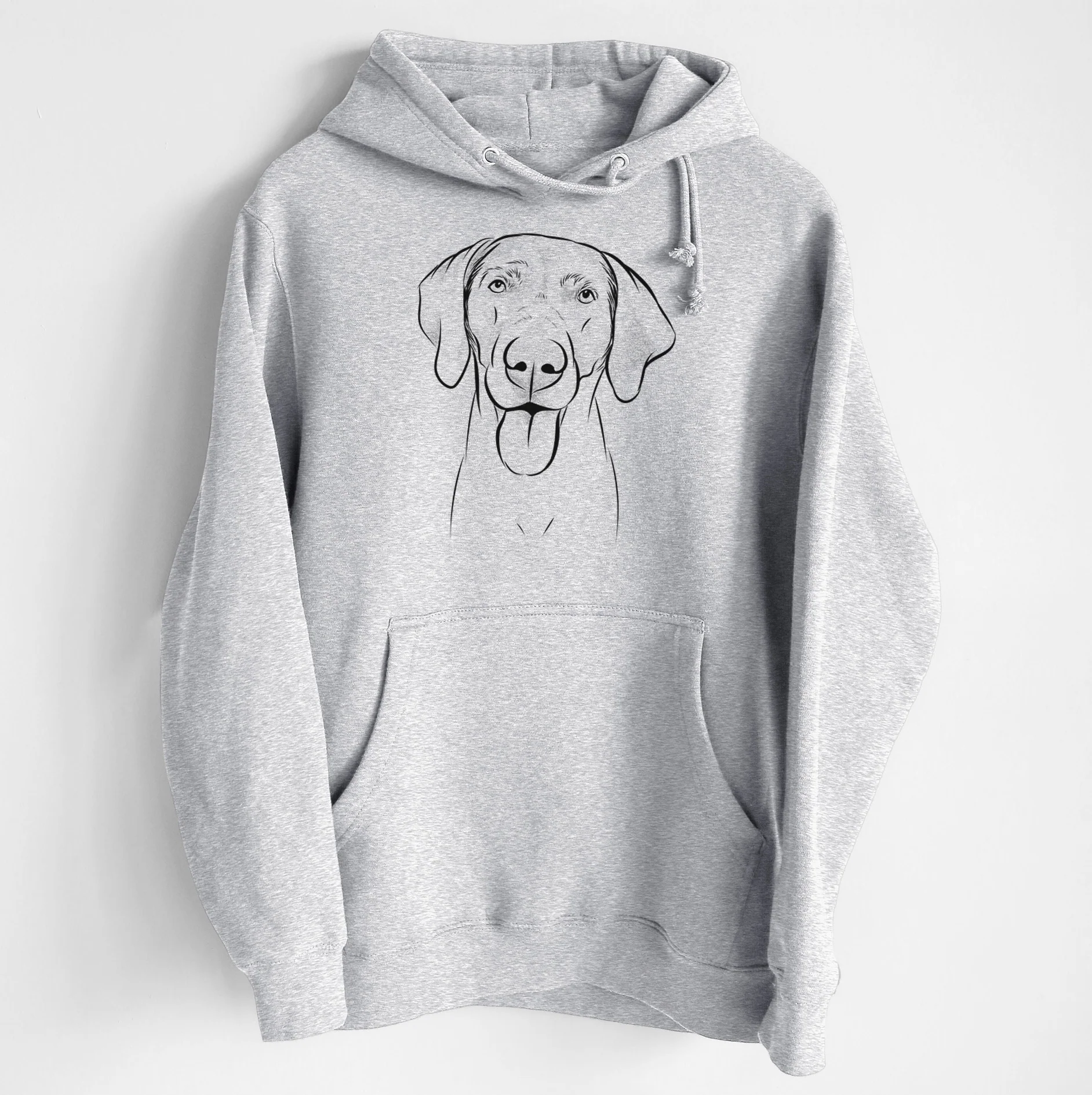 Jackson the Weimaraner- Heavyweight Fleece Hoodie - Image 6