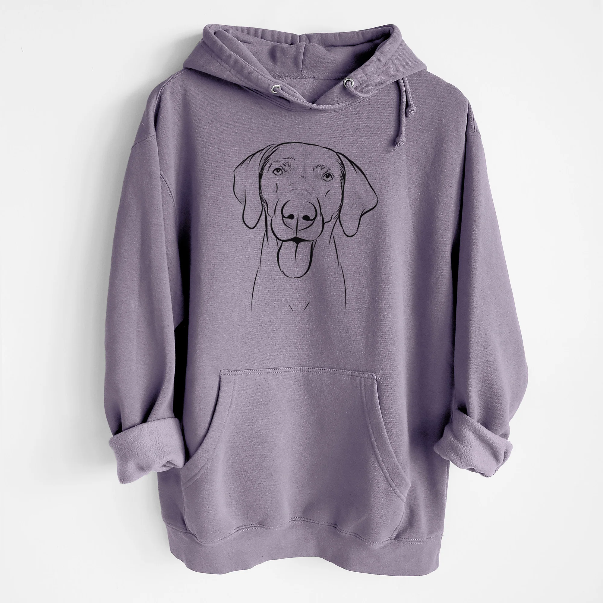 Jackson the Weimaraner- Heavyweight Fleece Hoodie - Image 8