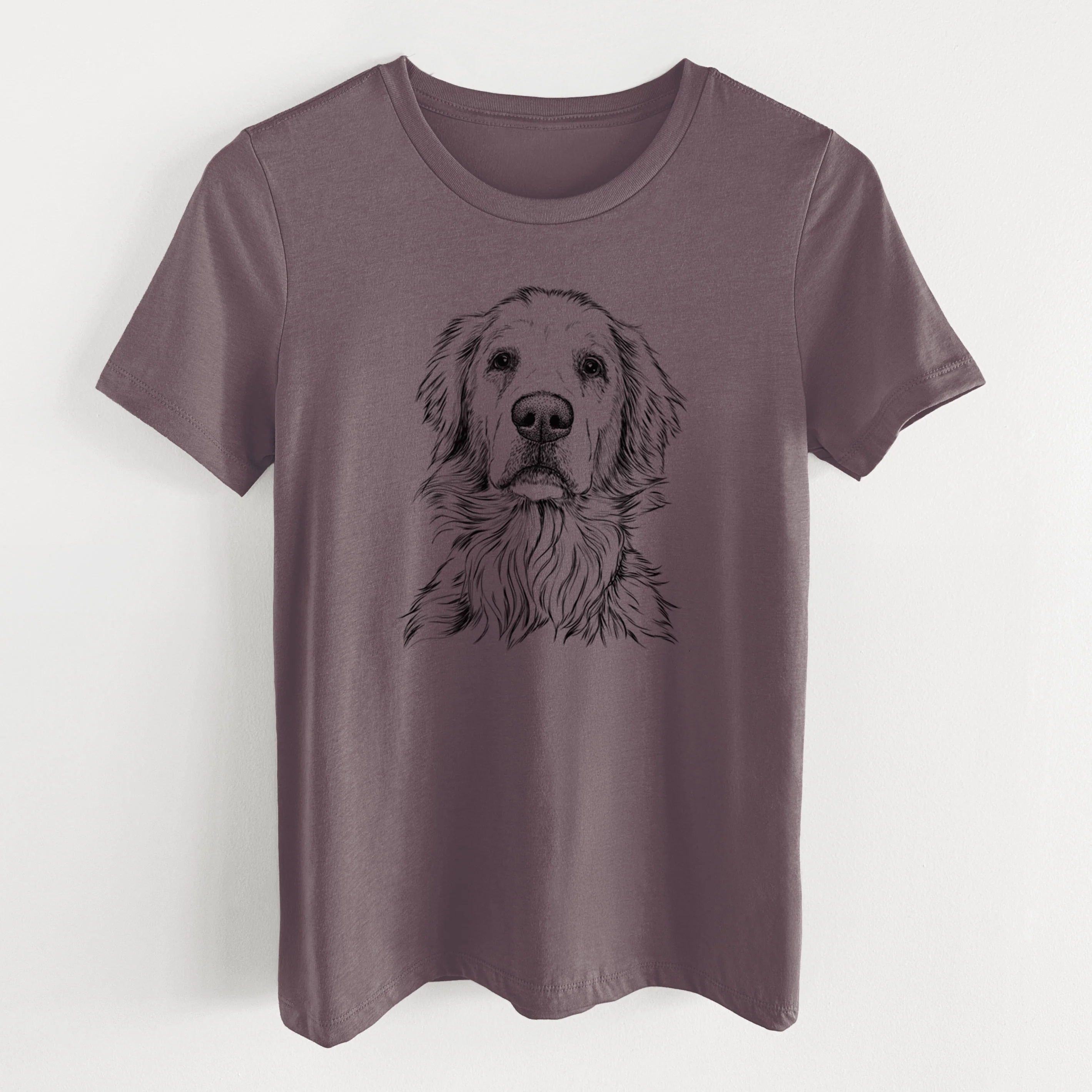 Bare Jake aroni the Golden Retriever - Women's Lightweight Relaxed Fit 100% Cotton Crewneck - Image 7