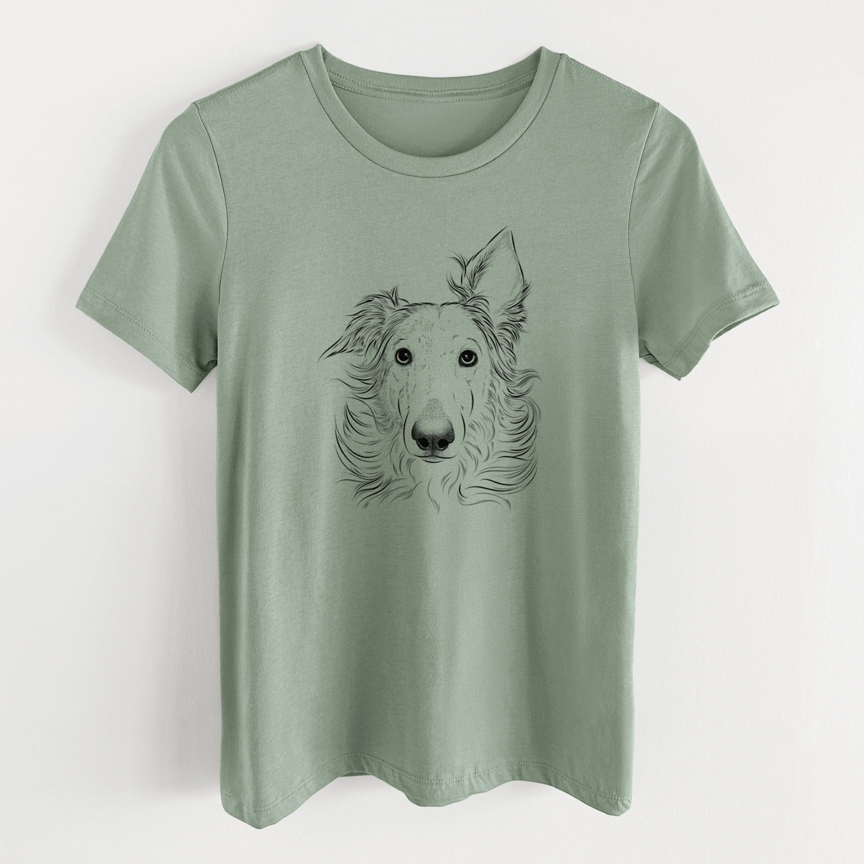 Bare Jasha the Borzoi - Women's Lightweight Relaxed Fit 100% Cotton Crewneck - Image 11