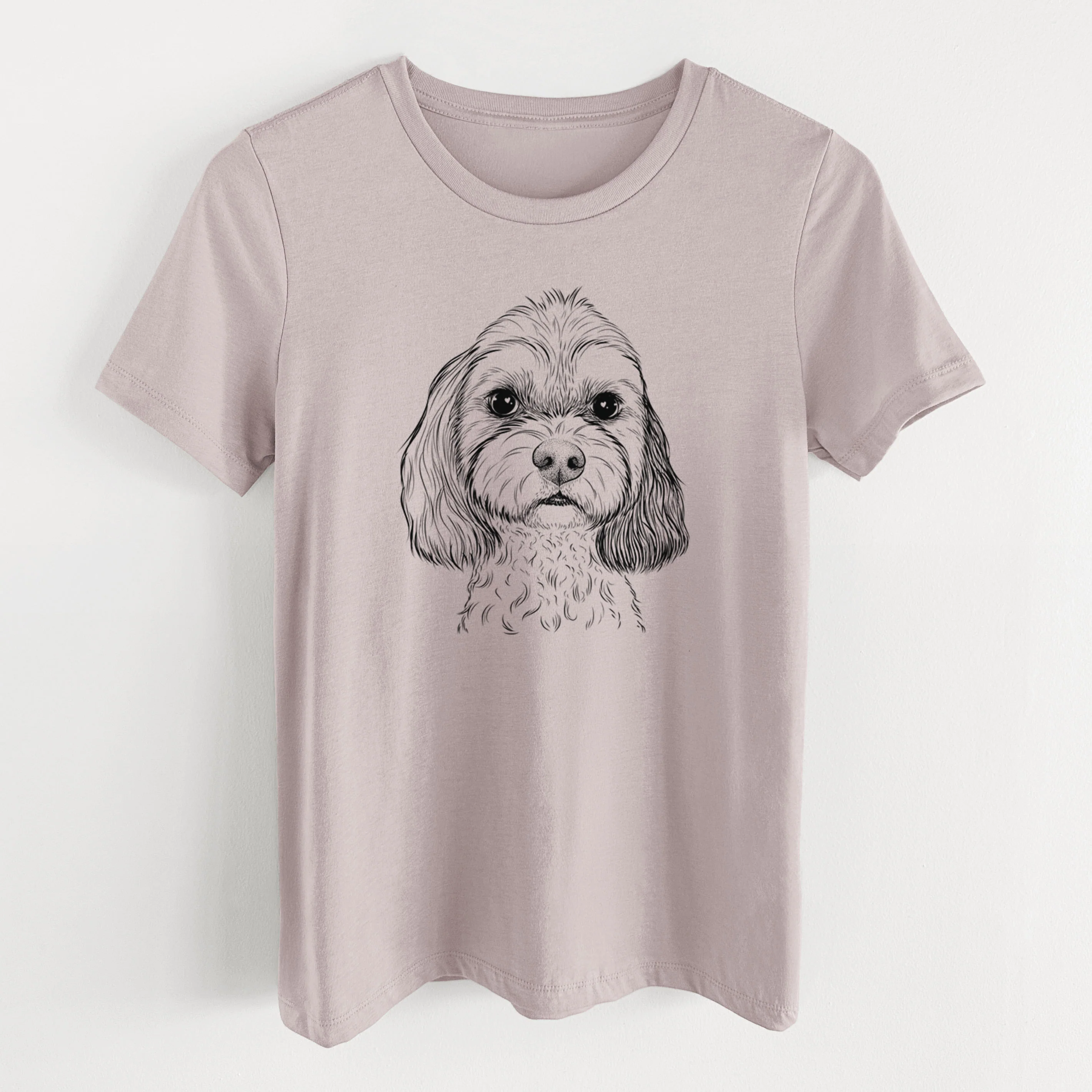 Bare Jasper Diggins the Cavapoo - Women's Lightweight Relaxed Fit 100% Cotton Crewneck - Image 15