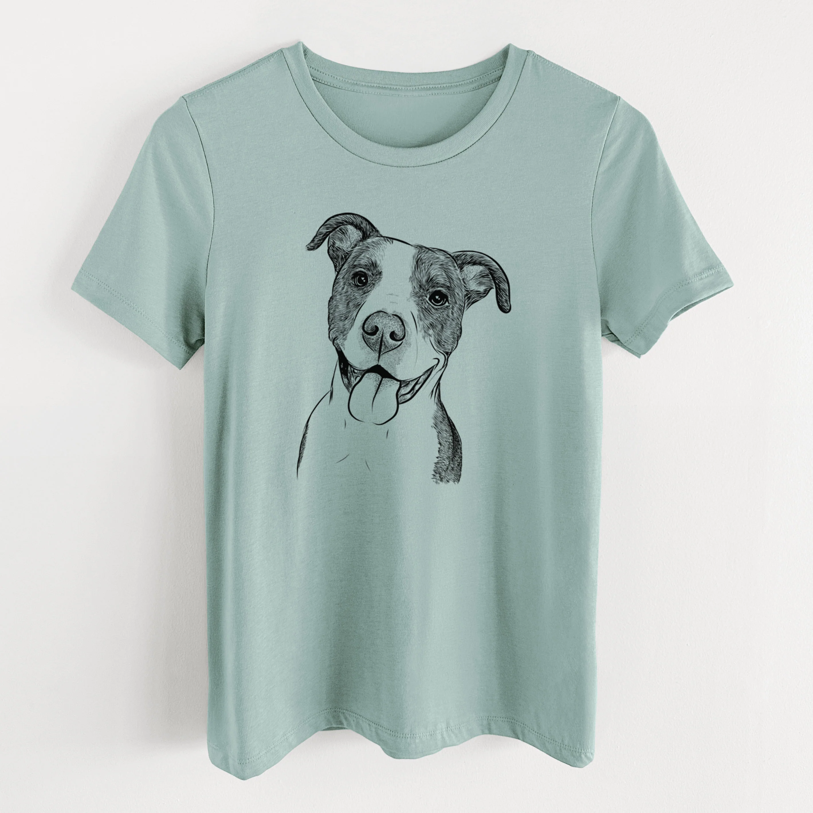 Bare Jax the American Pitbull Terrier Mix - Women's Lightweight Relaxed Fit 100% Cotton Crewneck - Image 10
