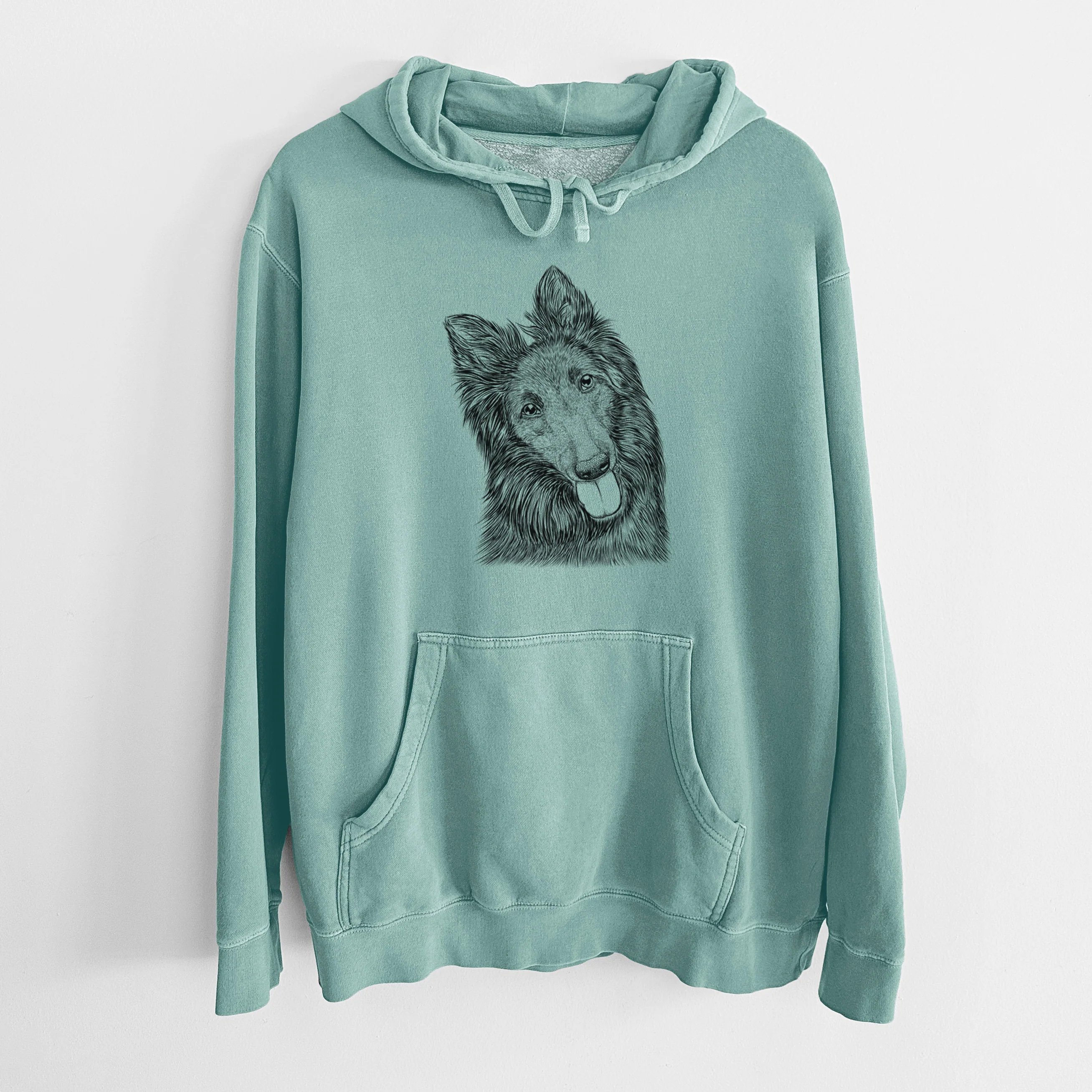 Bare Jaxx the Belgian Tervuren - Unisex Pigment Dyed Hoodie - Image 10