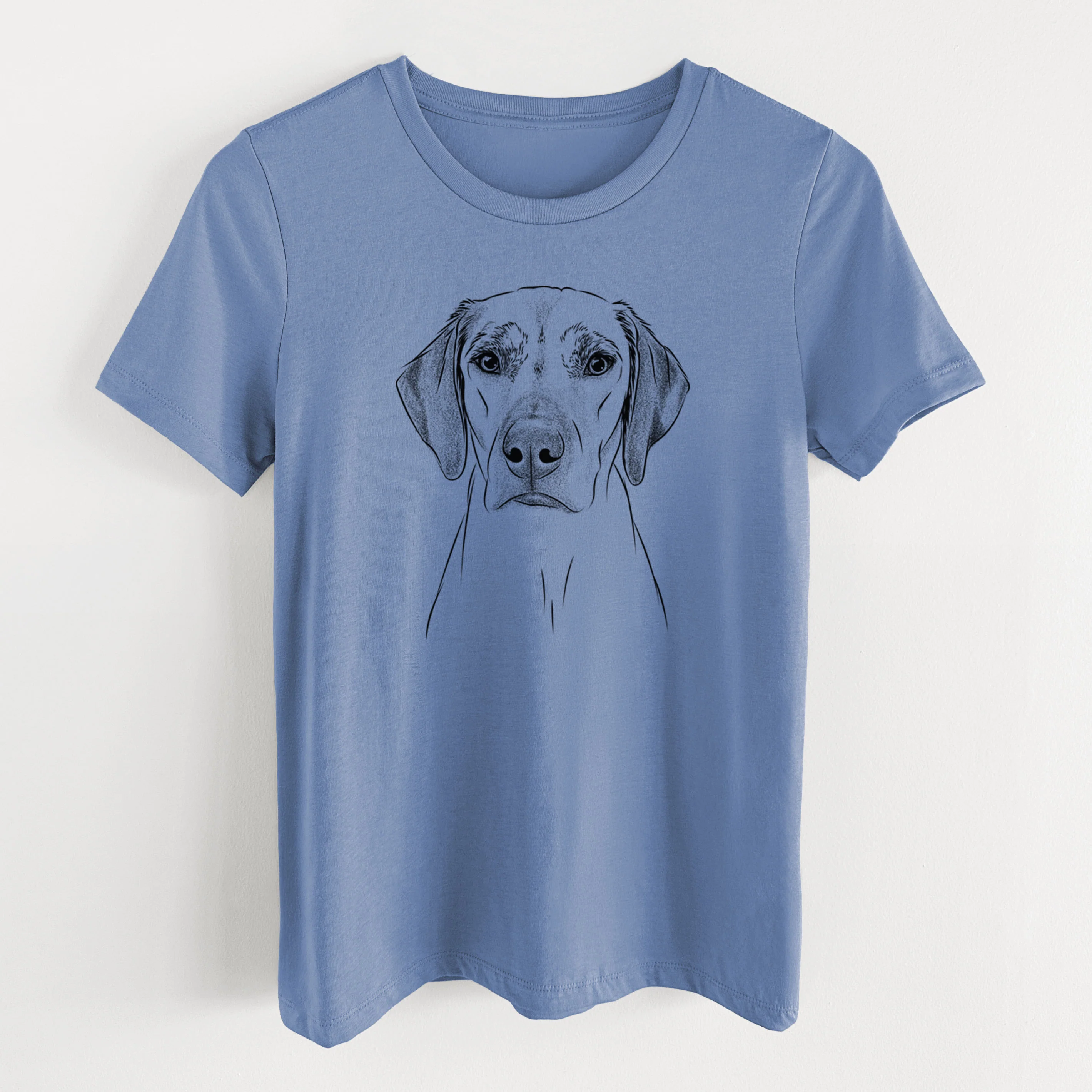 Bare Jenga the Rhodesian Ridgeback - Women's Lightweight Relaxed Fit 100% Cotton Crewneck - Image 8