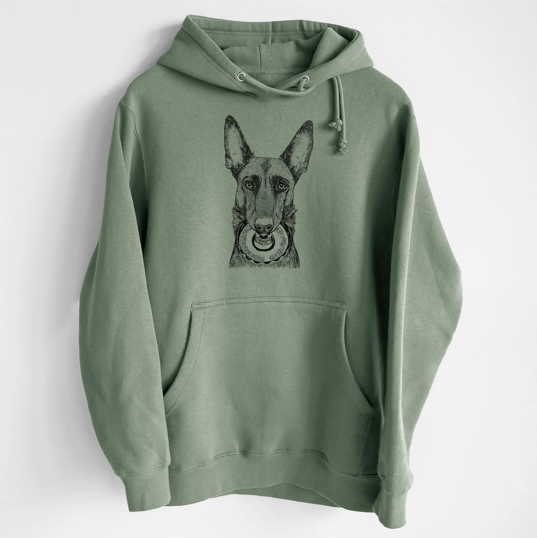 Juno the Belgian Malinois- Heavyweight Fleece Hoodie - Image 7