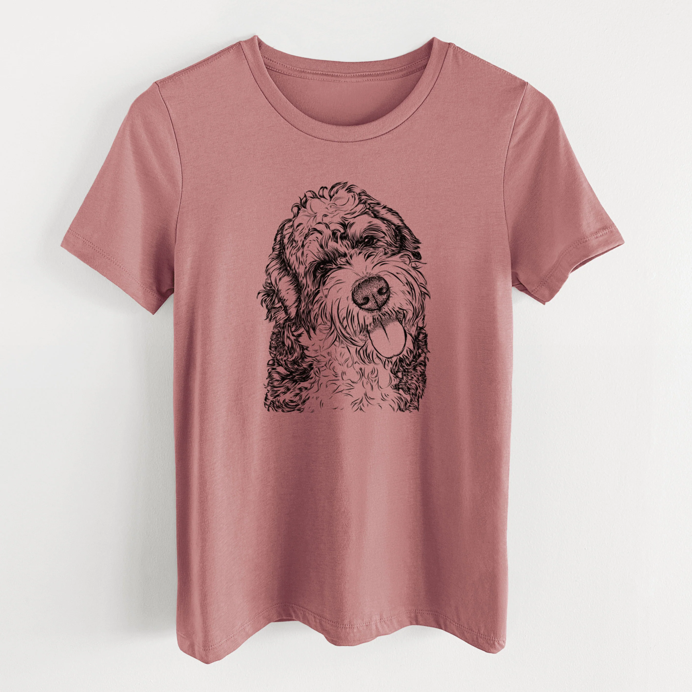 Bare Kaci the Bernedoodle - Women's Lightweight Relaxed Fit 100% Cotton Crewneck - Image 14