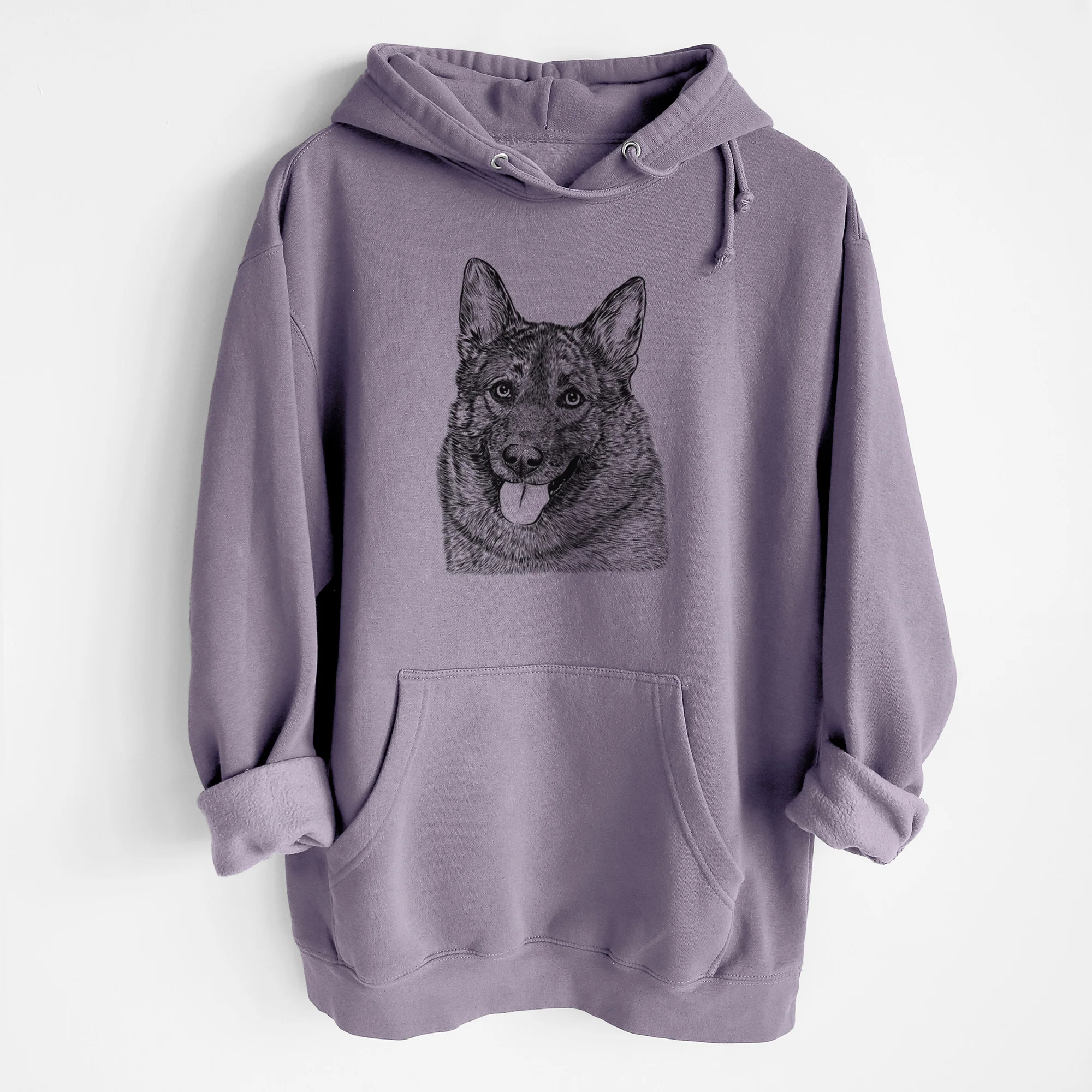 Kasia the Norwegian Elkhound- Heavyweight Fleece Hoodie - Image 8