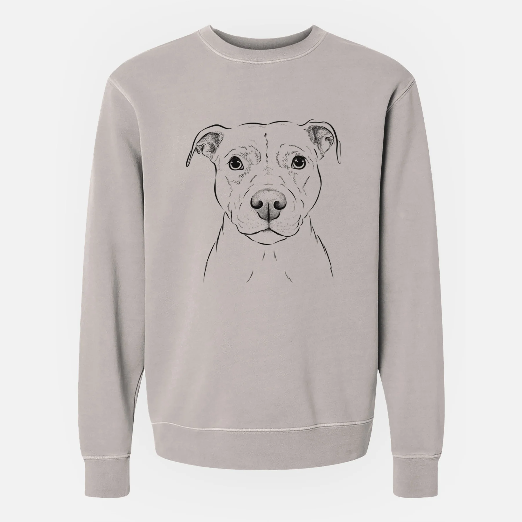 Bare Khaleesi the Pitbull - Unisex Pigment Dyed Crew Sweatshirt - Image 2