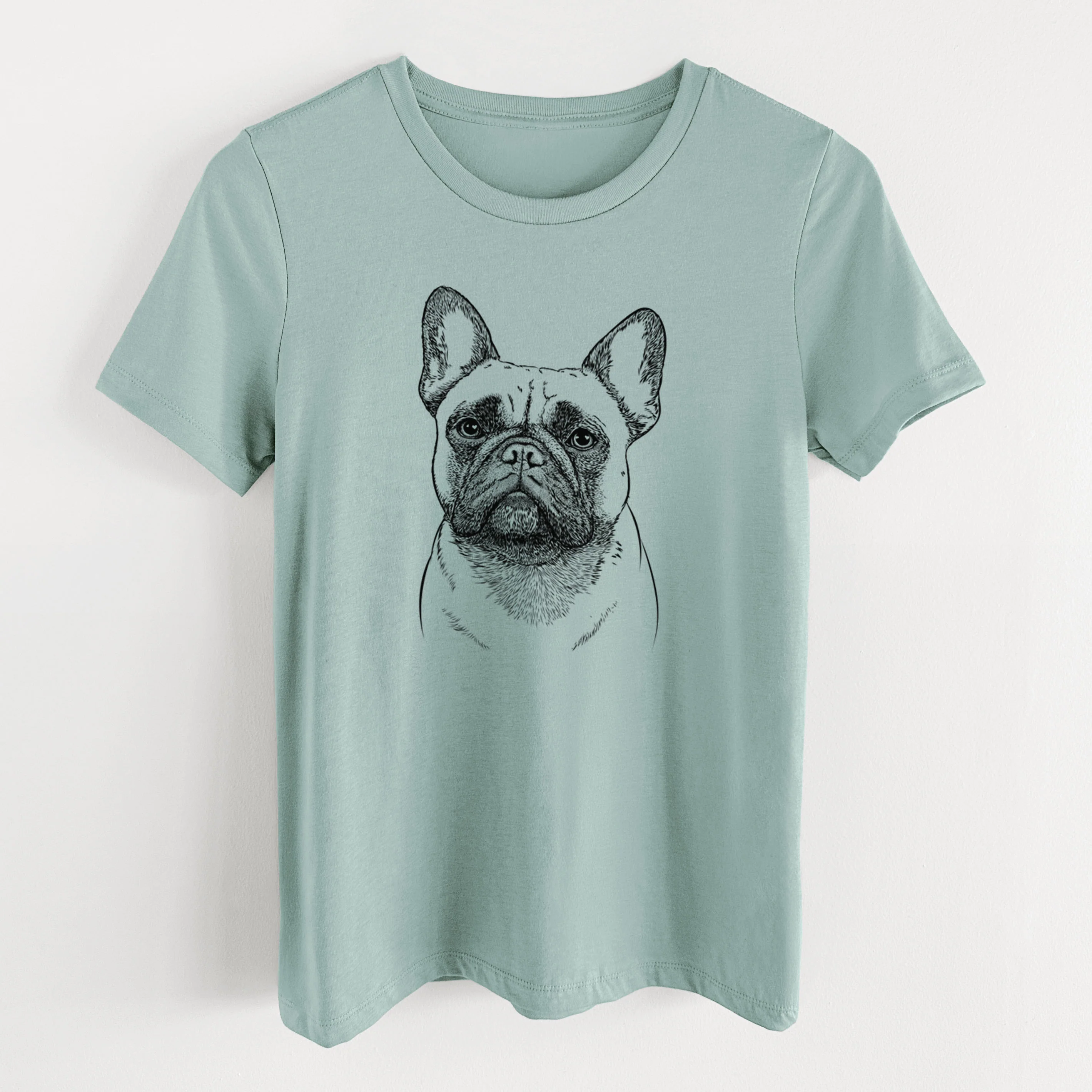 Bare Kingsleigh the French Bulldog - Women's Lightweight Relaxed Fit 100% Cotton Crewneck - Image 10