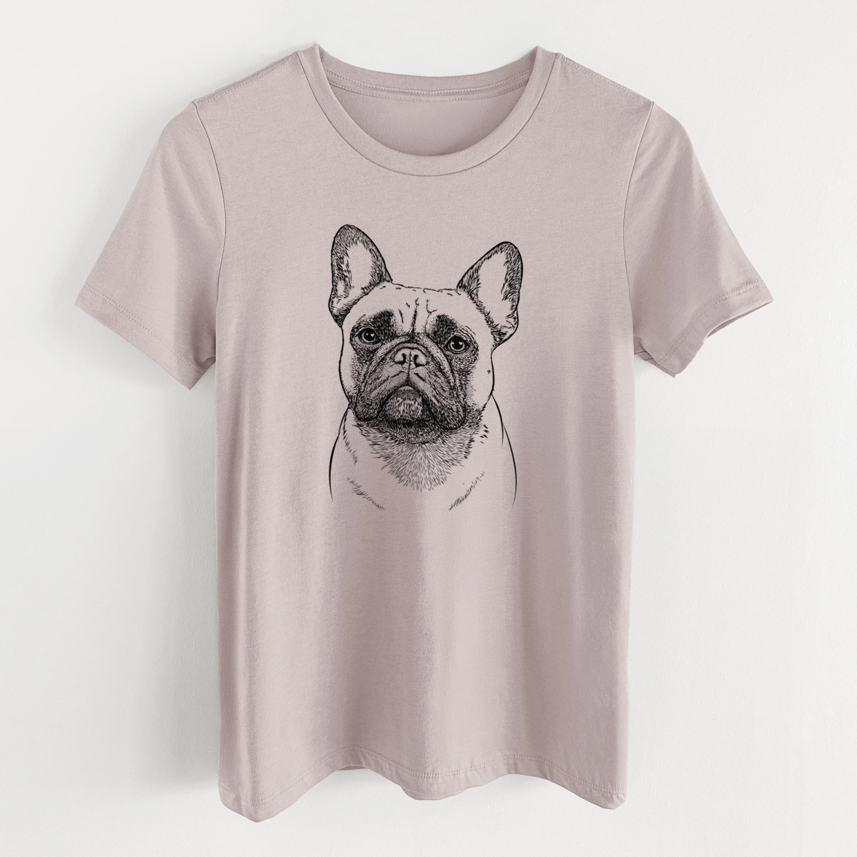 Bare Kingsleigh the French Bulldog - Women's Lightweight Relaxed Fit 100% Cotton Crewneck - Image 15
