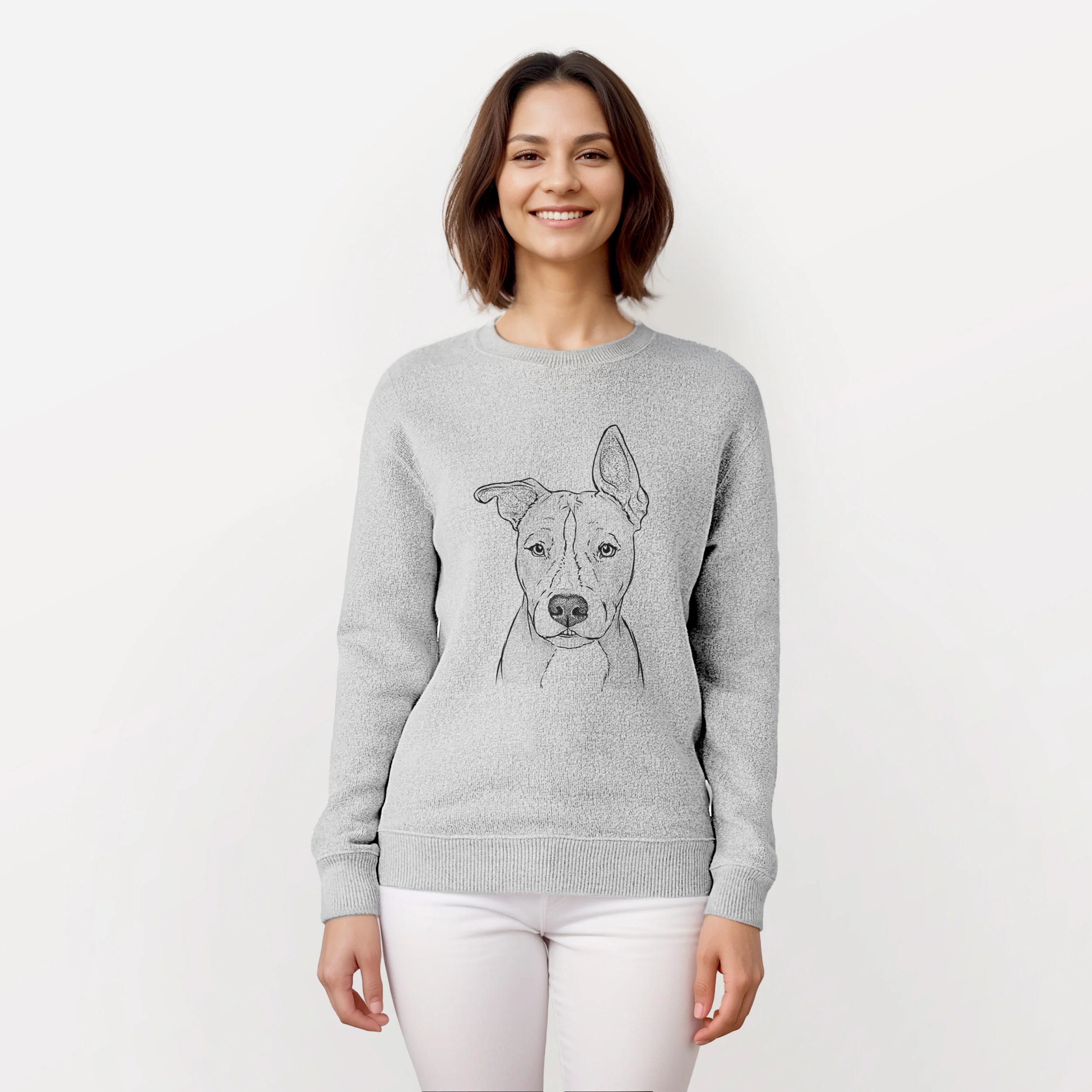 Kisses the Pitbull - Knit Sweatshirt - Image 2