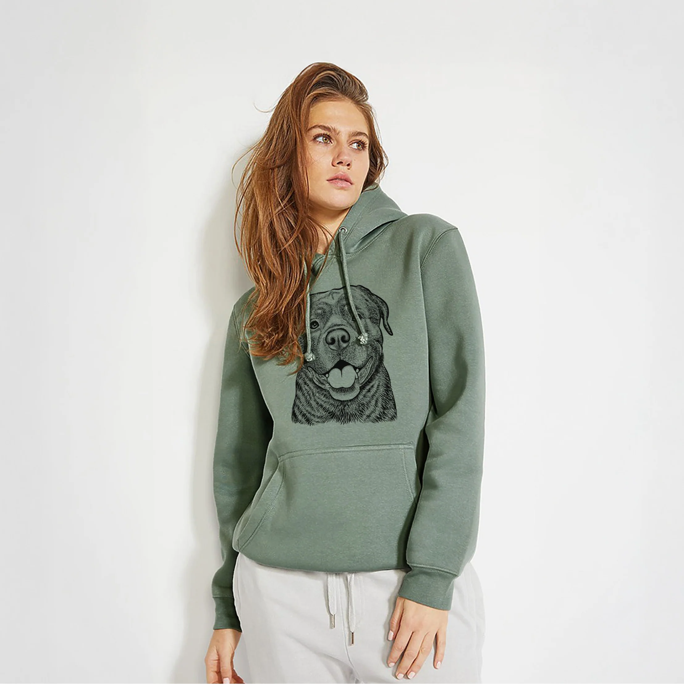 Kojak the Rottweiler- Heavyweight Fleece Hoodie - Image 3