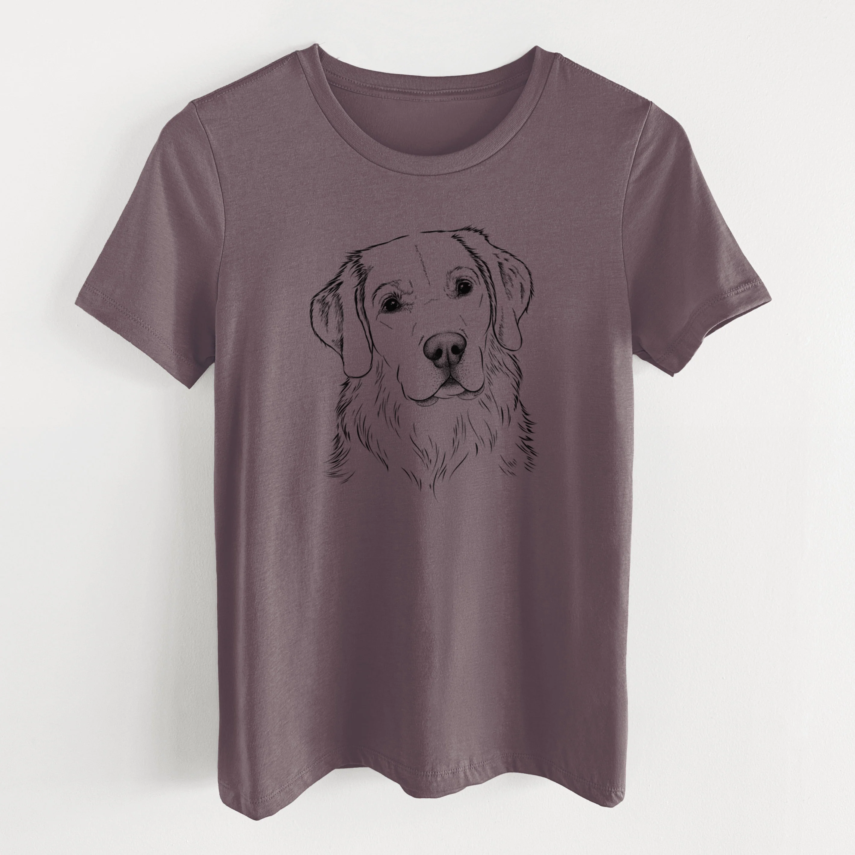 Bare Kula the Golden Retriever - Women's Lightweight Relaxed Fit 100% Cotton Crewneck - Image 7