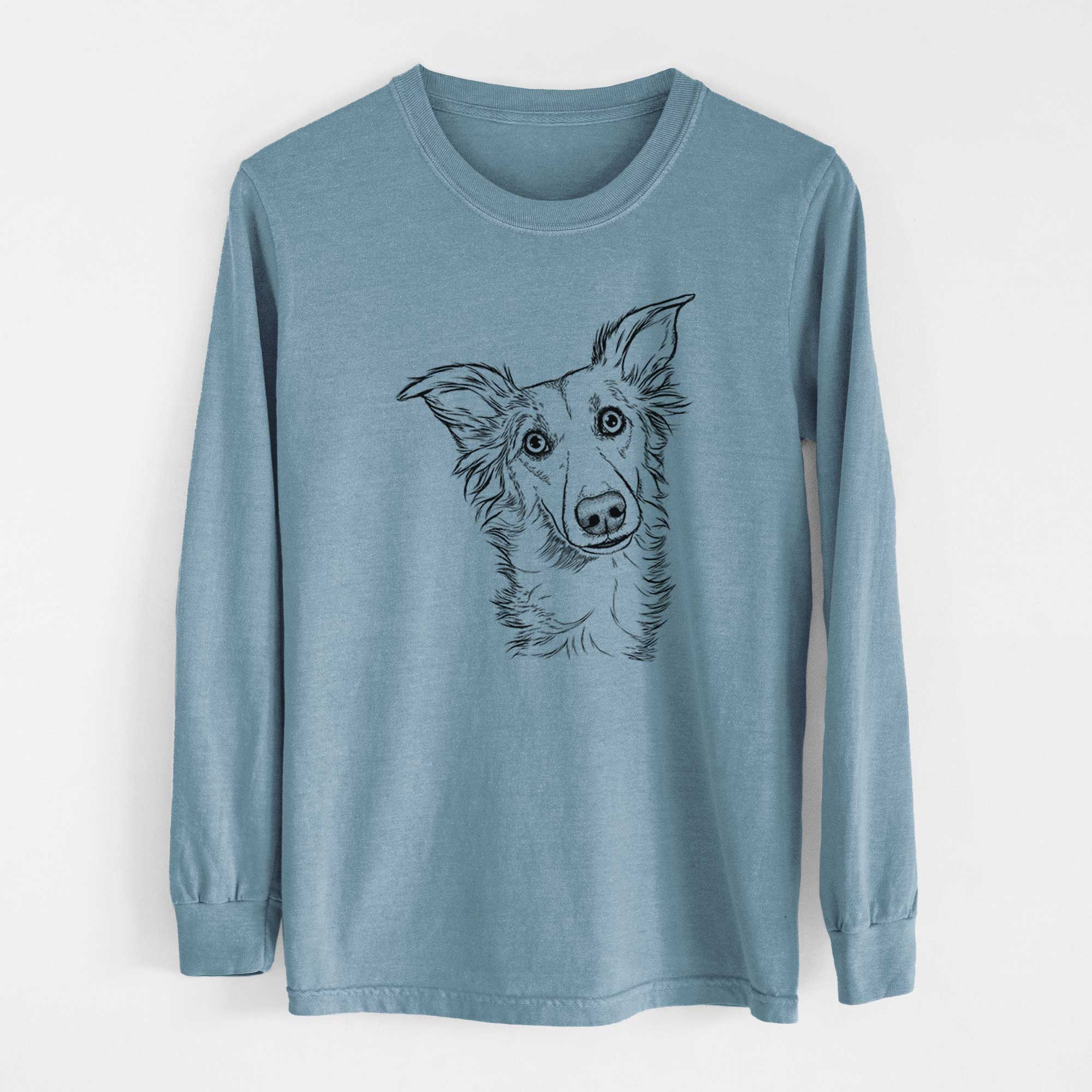 Bare Kyu the Windsprite - Men's Heavyweight 100% Cotton Long Sleeve - Image 8