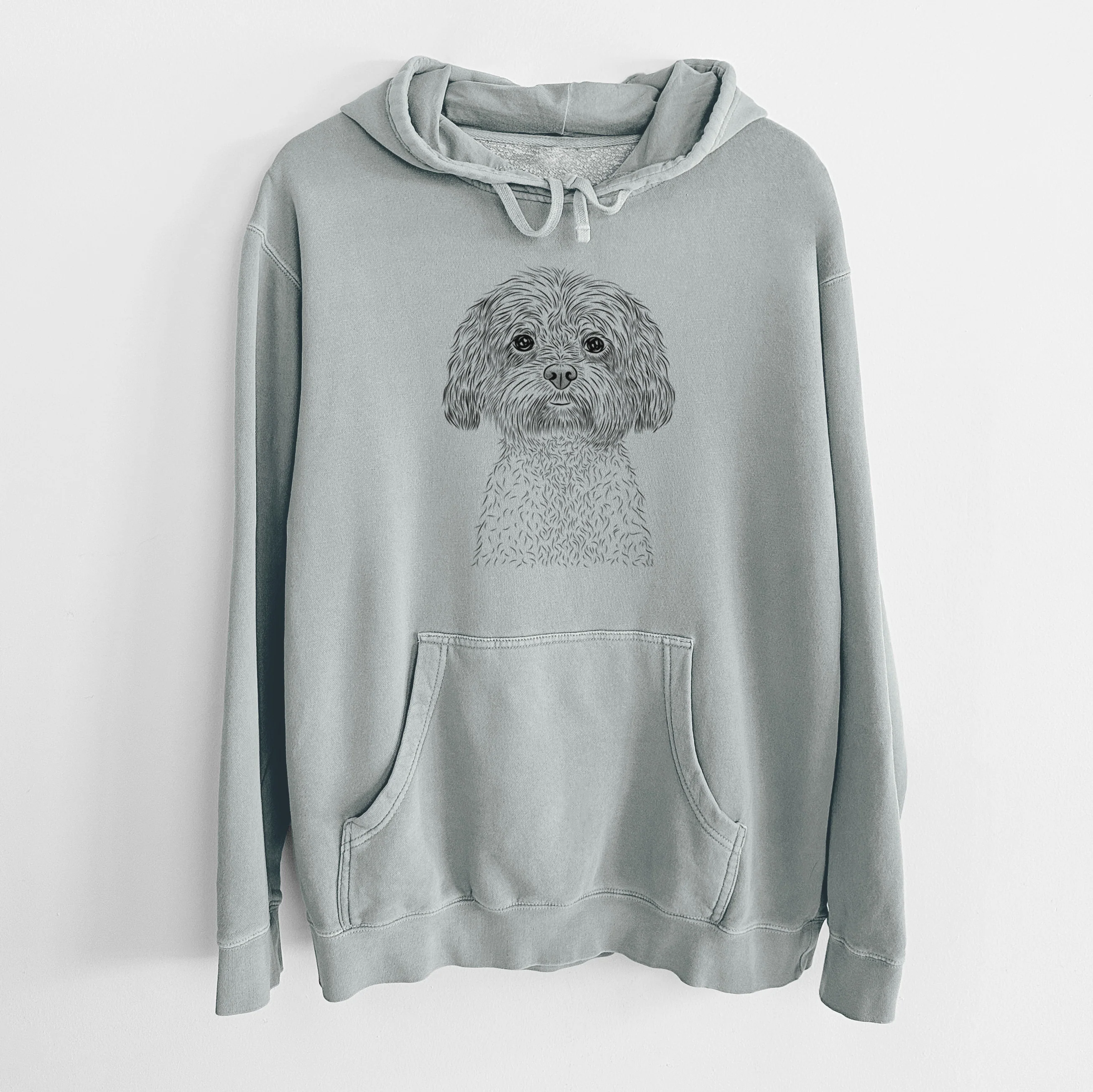 Bare Lane the Lhasa Apso - Unisex Pigment Dyed Hoodie - Image 8