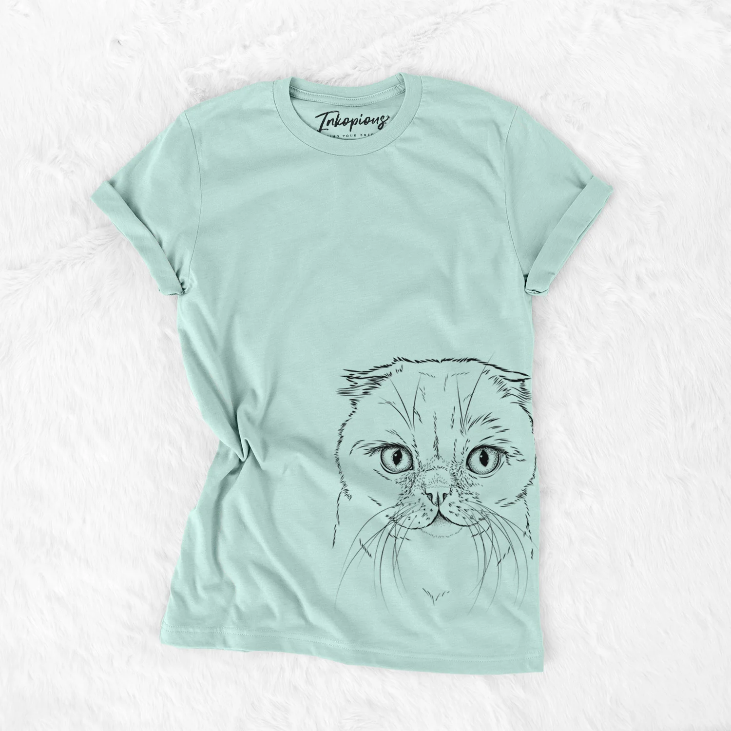 Bare Lina the Exotic Fold Cat - Unisex Crewneck - Image 13