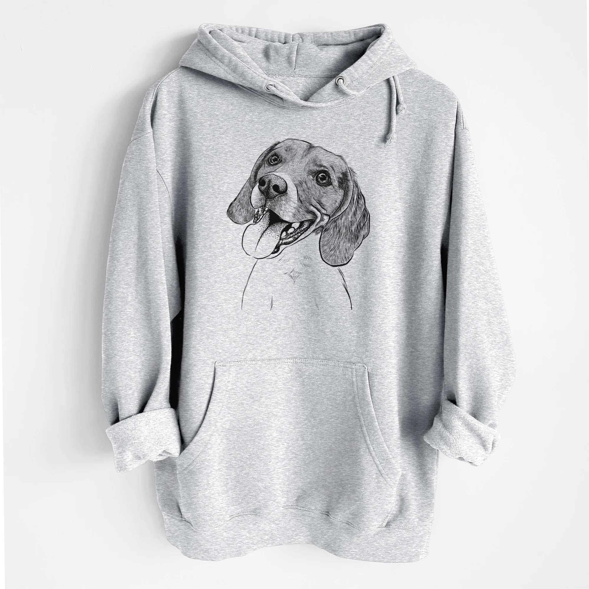Little Bandit the Beagle- Heavyweight Fleece Hoodie - Image 4