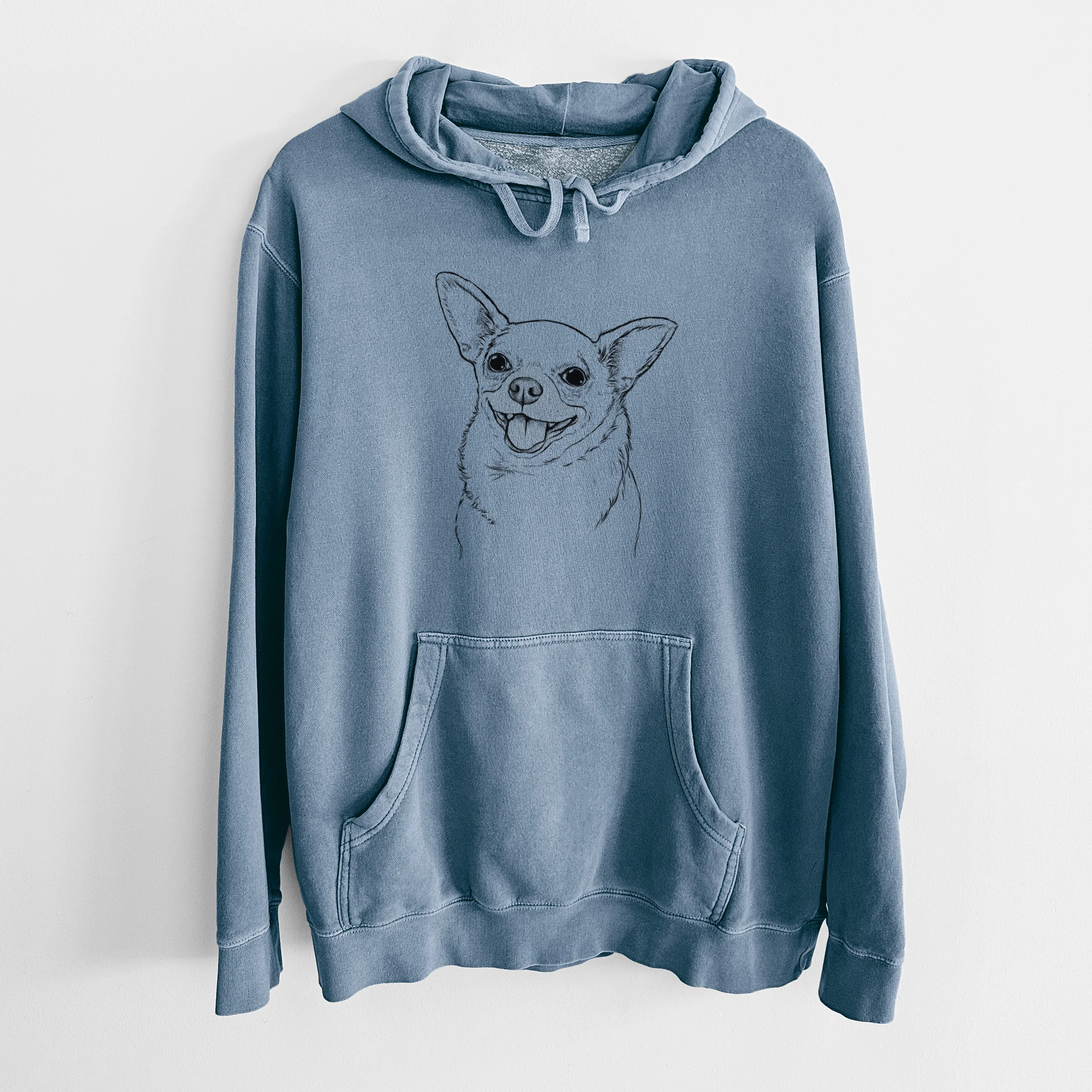 Bare Maddison Pearl the Chihuahua - Unisex Pigment Dyed Hoodie - Image 7