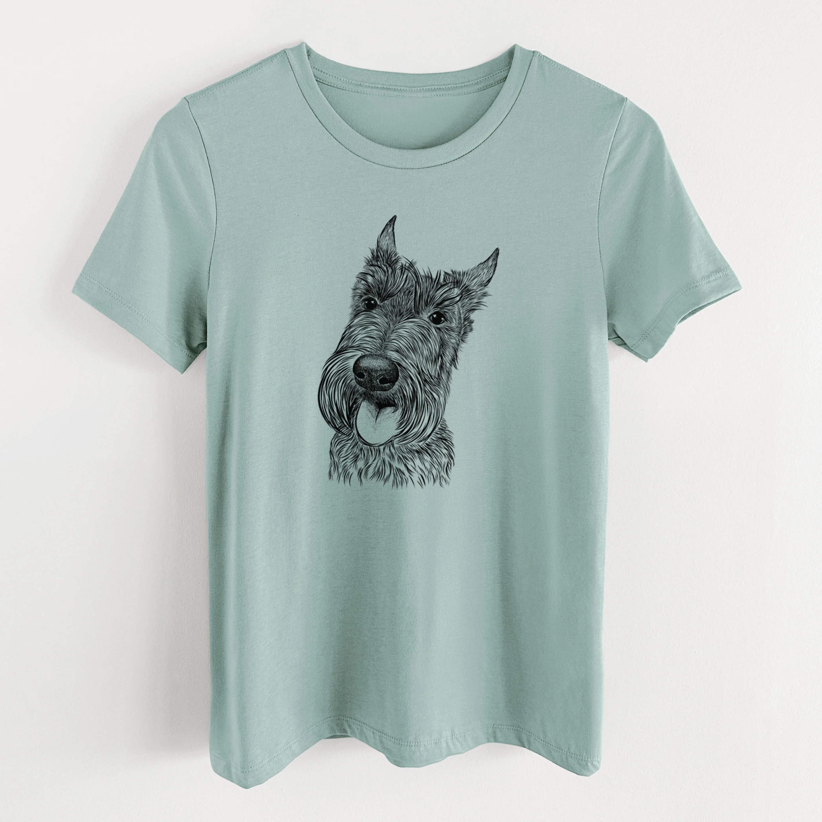Bare Magnus the Scottish Terrier - Women's Lightweight Relaxed Fit 100% Cotton Crewneck - Image 10