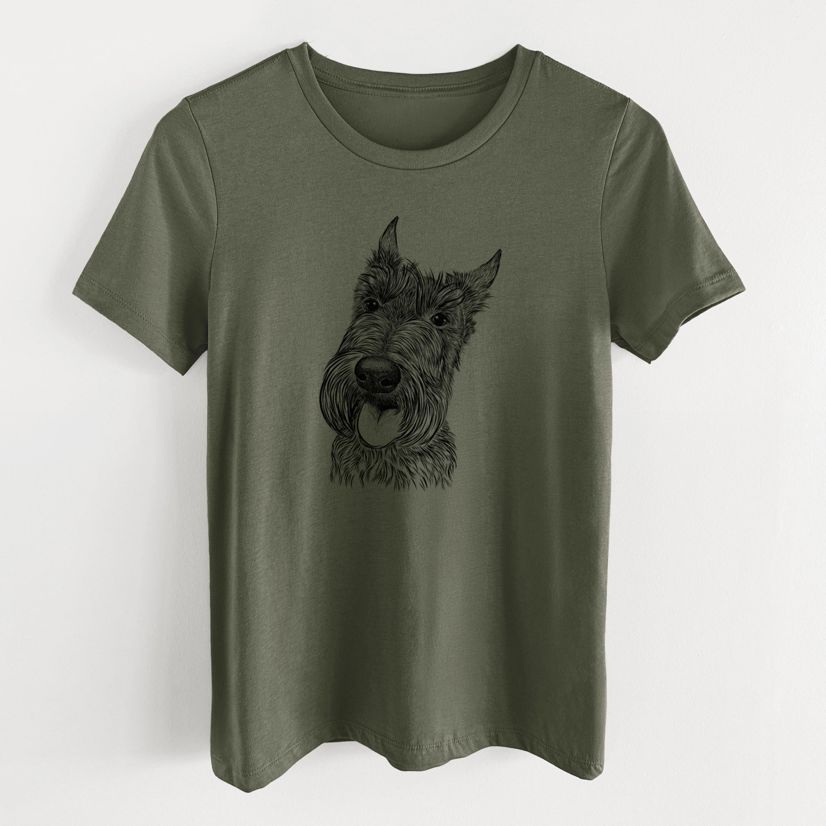 Bare Magnus the Scottish Terrier - Women's Lightweight Relaxed Fit 100% Cotton Crewneck - Image 12