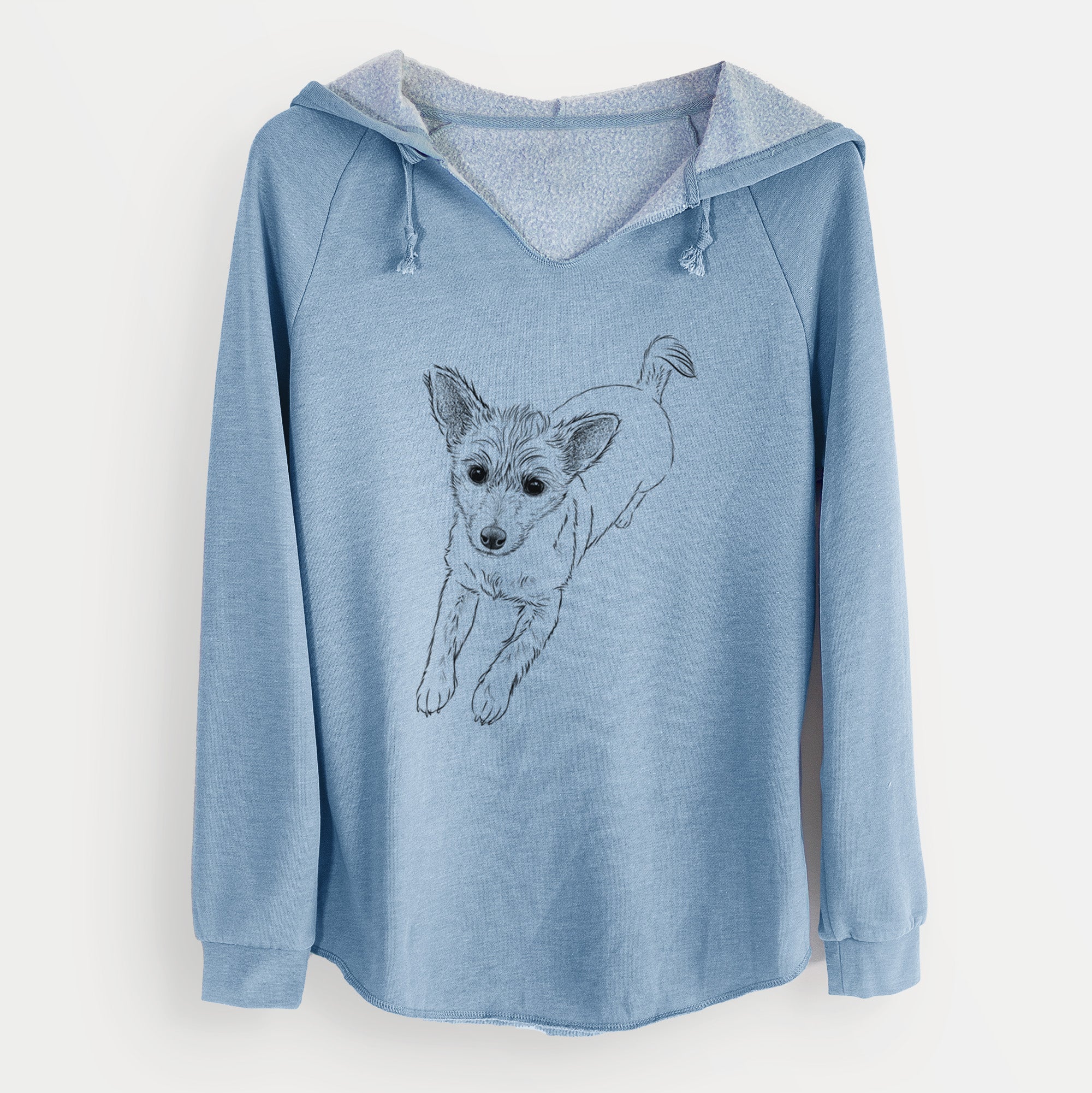 Bare Maisie the Terrier Mix - Cali Wave Hooded Sweatshirt - Image 8
