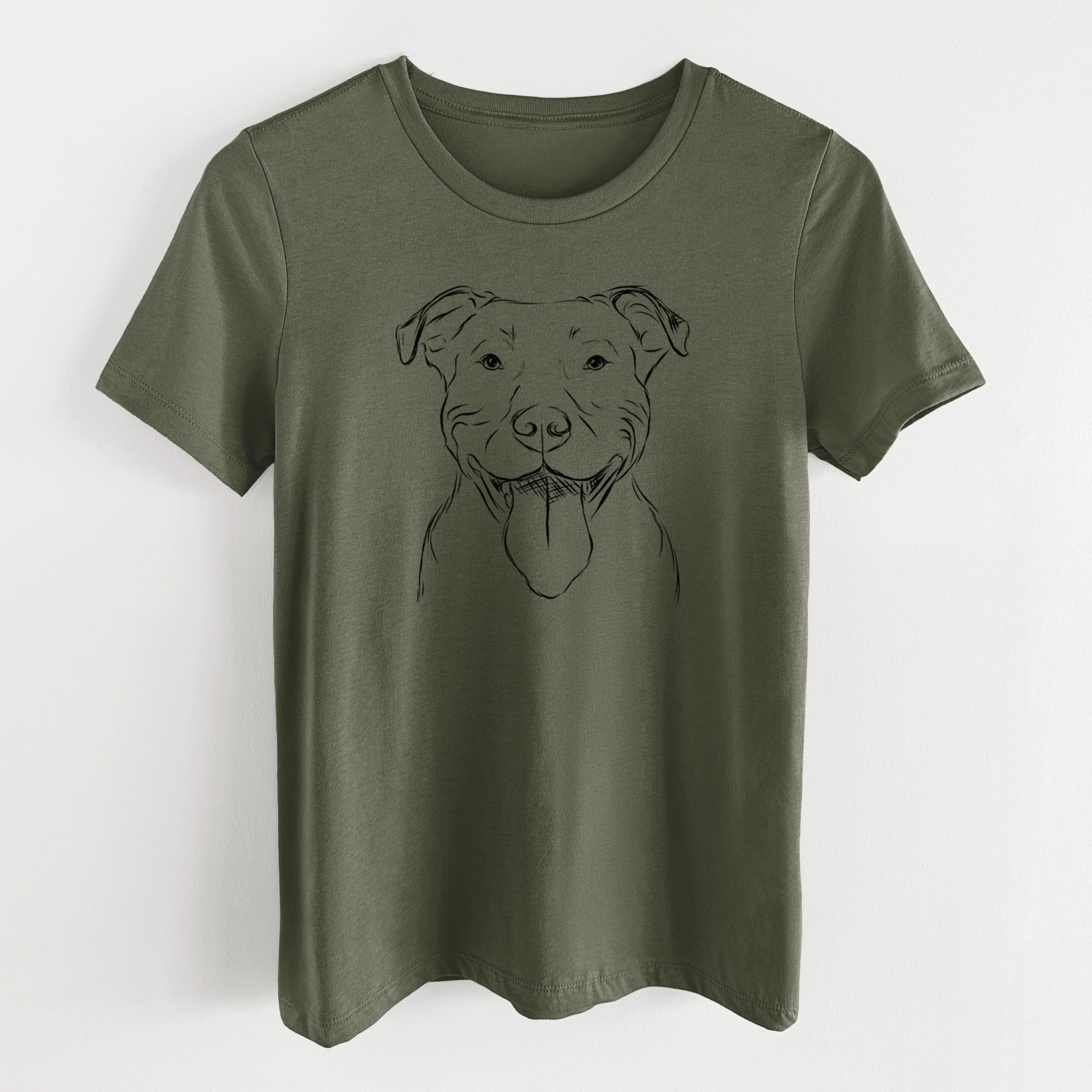 Bare Major the Pitbull - Women's Lightweight Relaxed Fit 100% Cotton Crewneck - Image 12