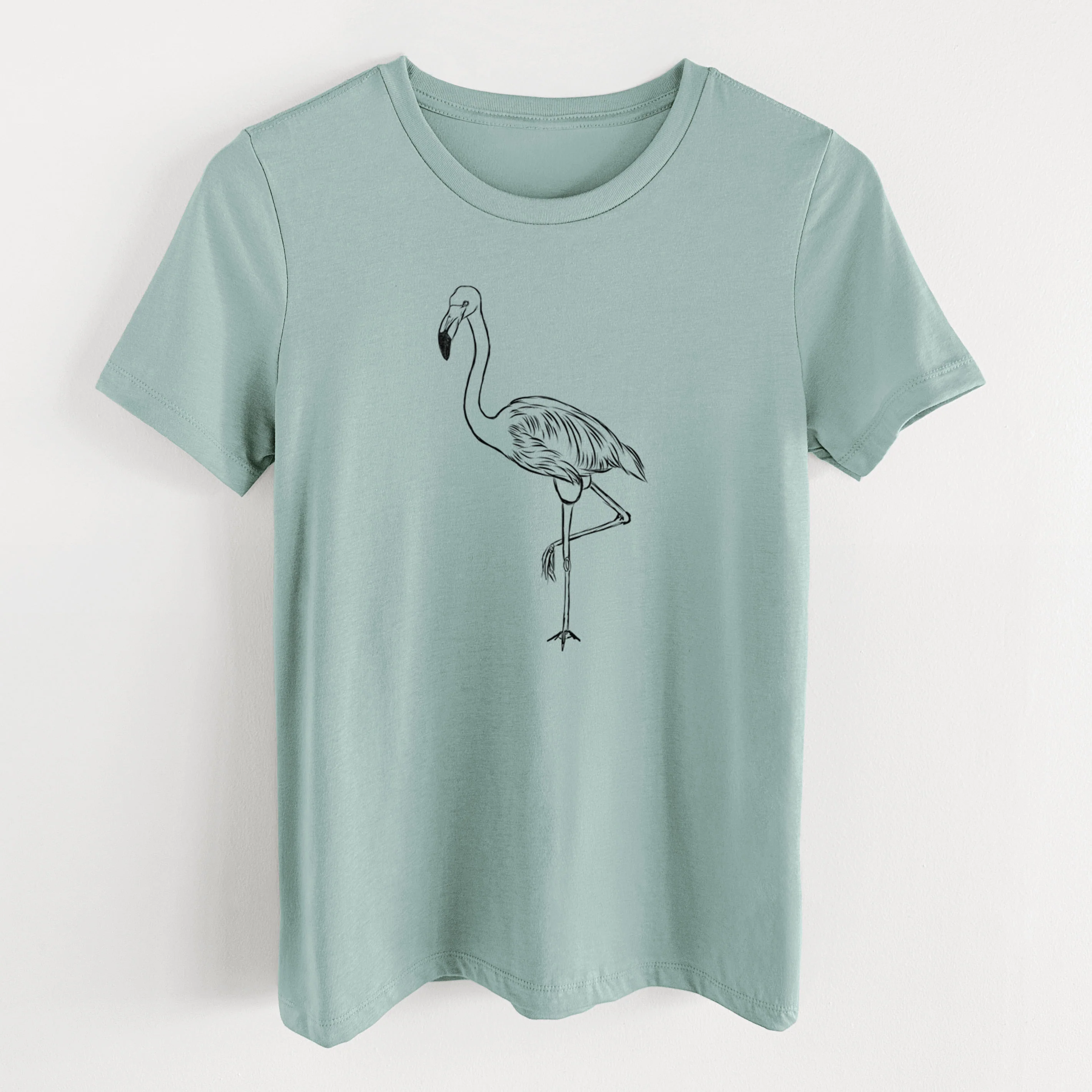 Bare Mango the Flamingo - Women's Lightweight Relaxed Fit 100% Cotton Crewneck - Image 10