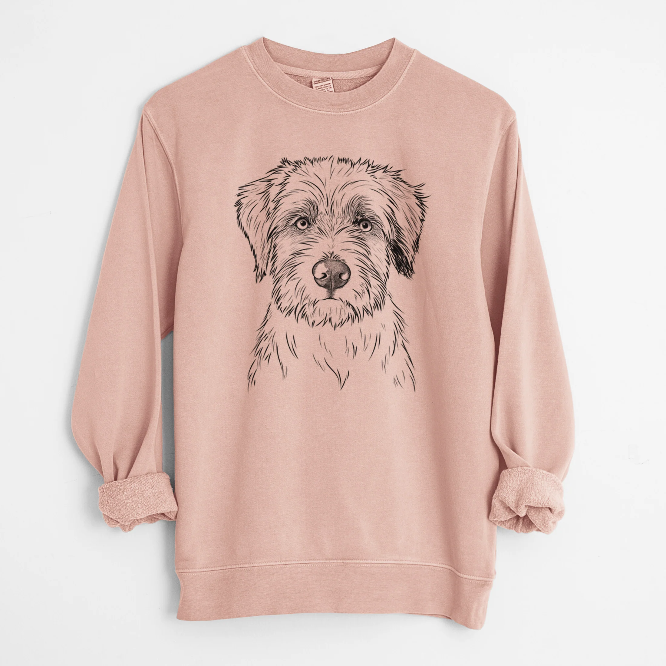Bare Marek the Bernedoodle - Unisex Pigment Dyed Crew Sweatshirt - Image 6
