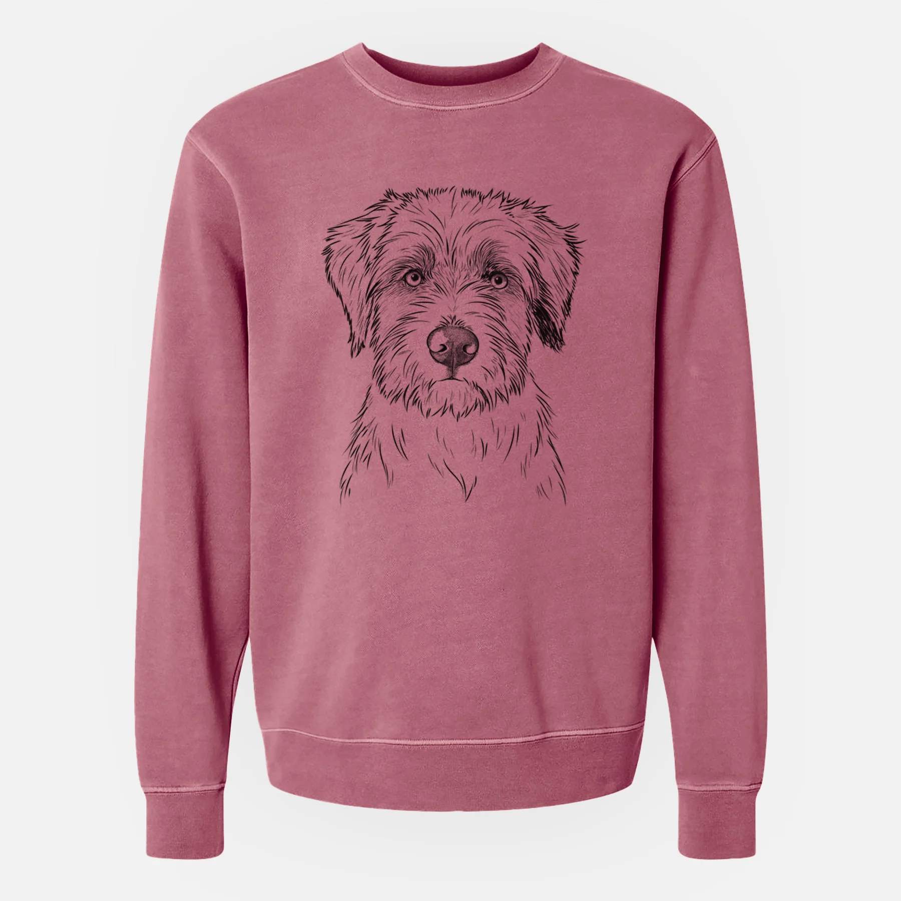 Bare Marek the Bernedoodle - Unisex Pigment Dyed Crew Sweatshirt - Image 8