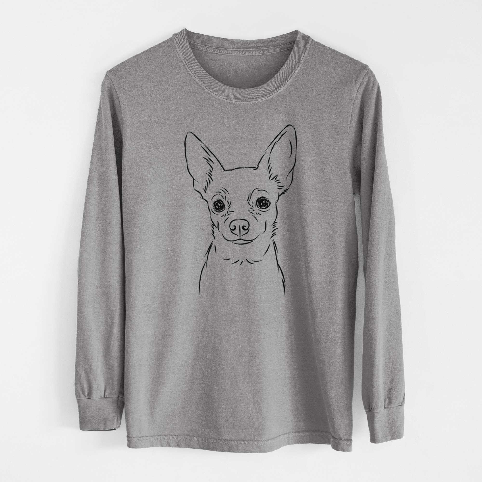 Bare Martini the Chihuahua - Men's Heavyweight 100% Cotton Long Sleeve - Image 7