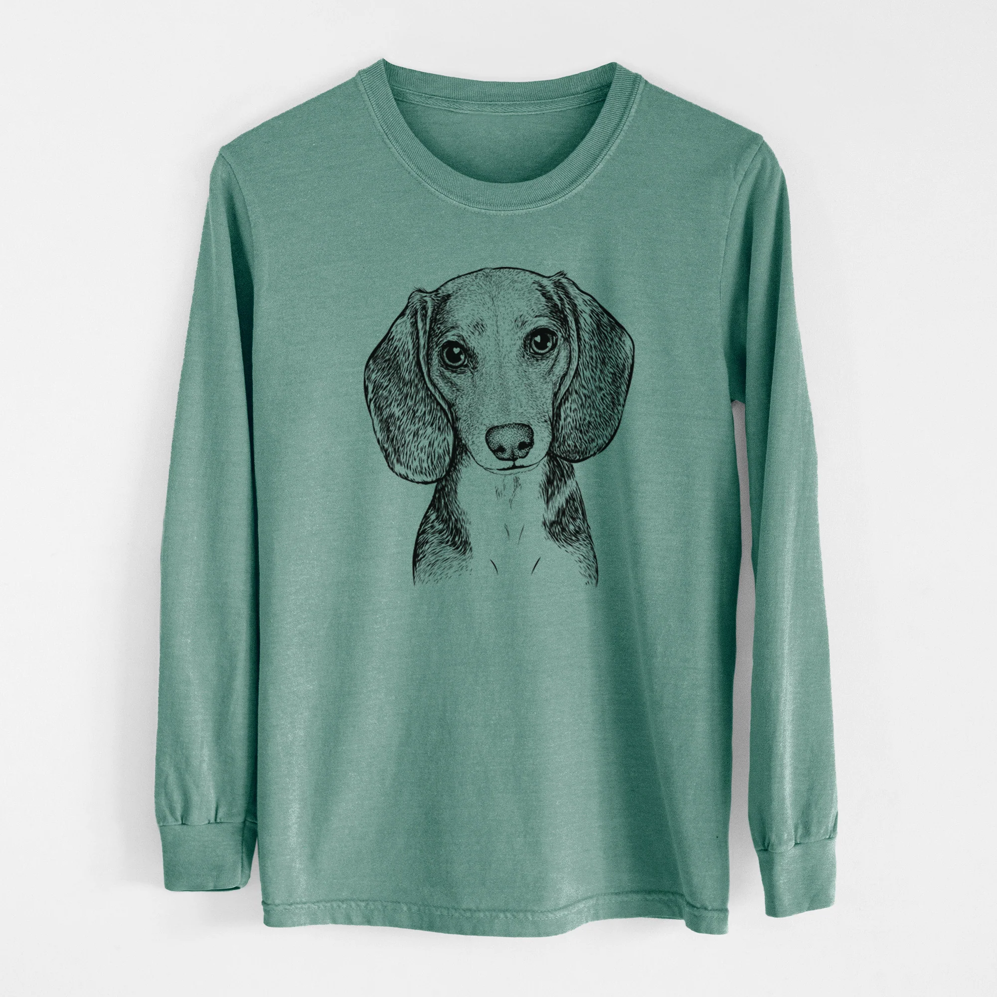 Bare Mayor Andy the Beagle - Men's Heavyweight 100% Cotton Long Sleeve - Image 12