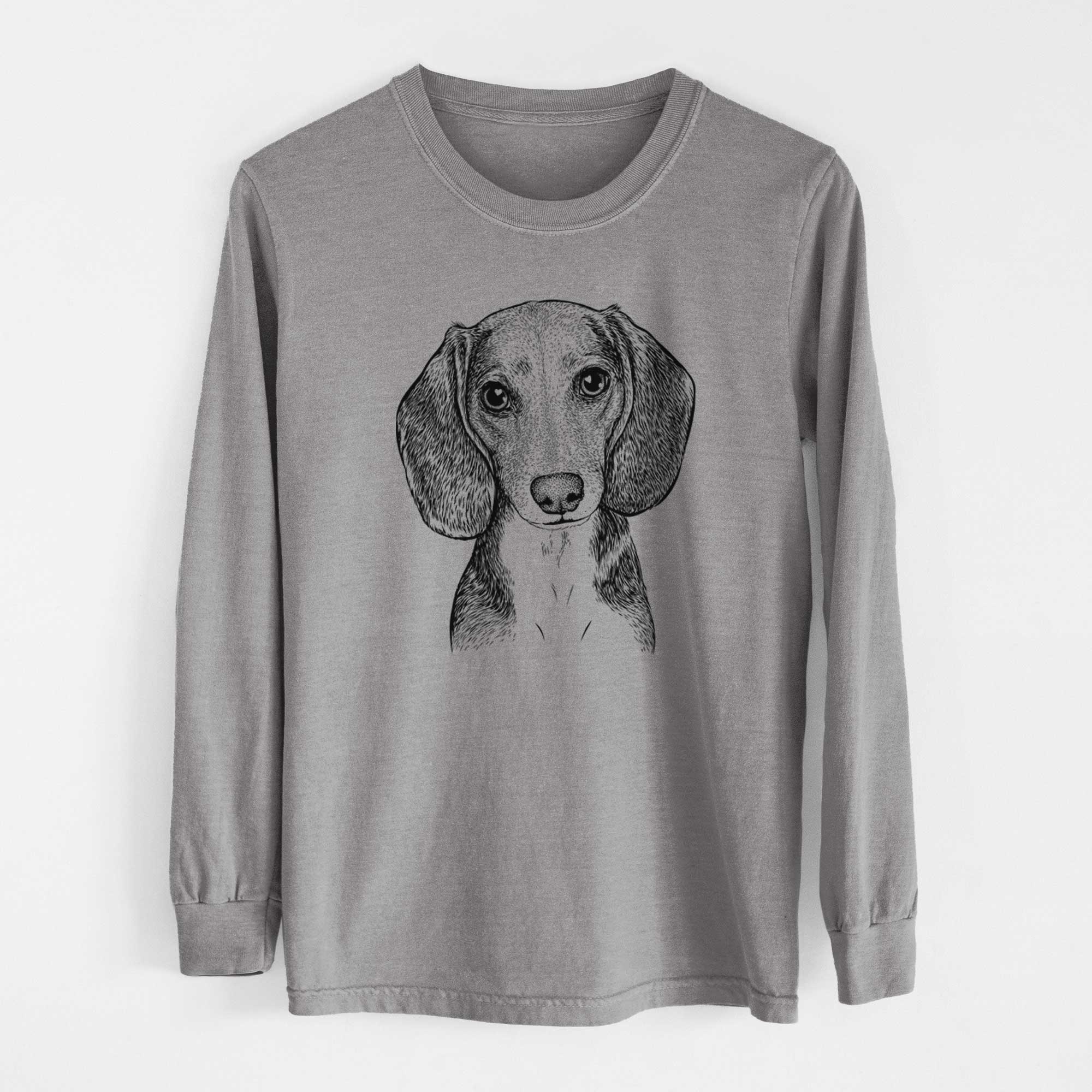 Bare Mayor Andy the Beagle - Men's Heavyweight 100% Cotton Long Sleeve - Image 7