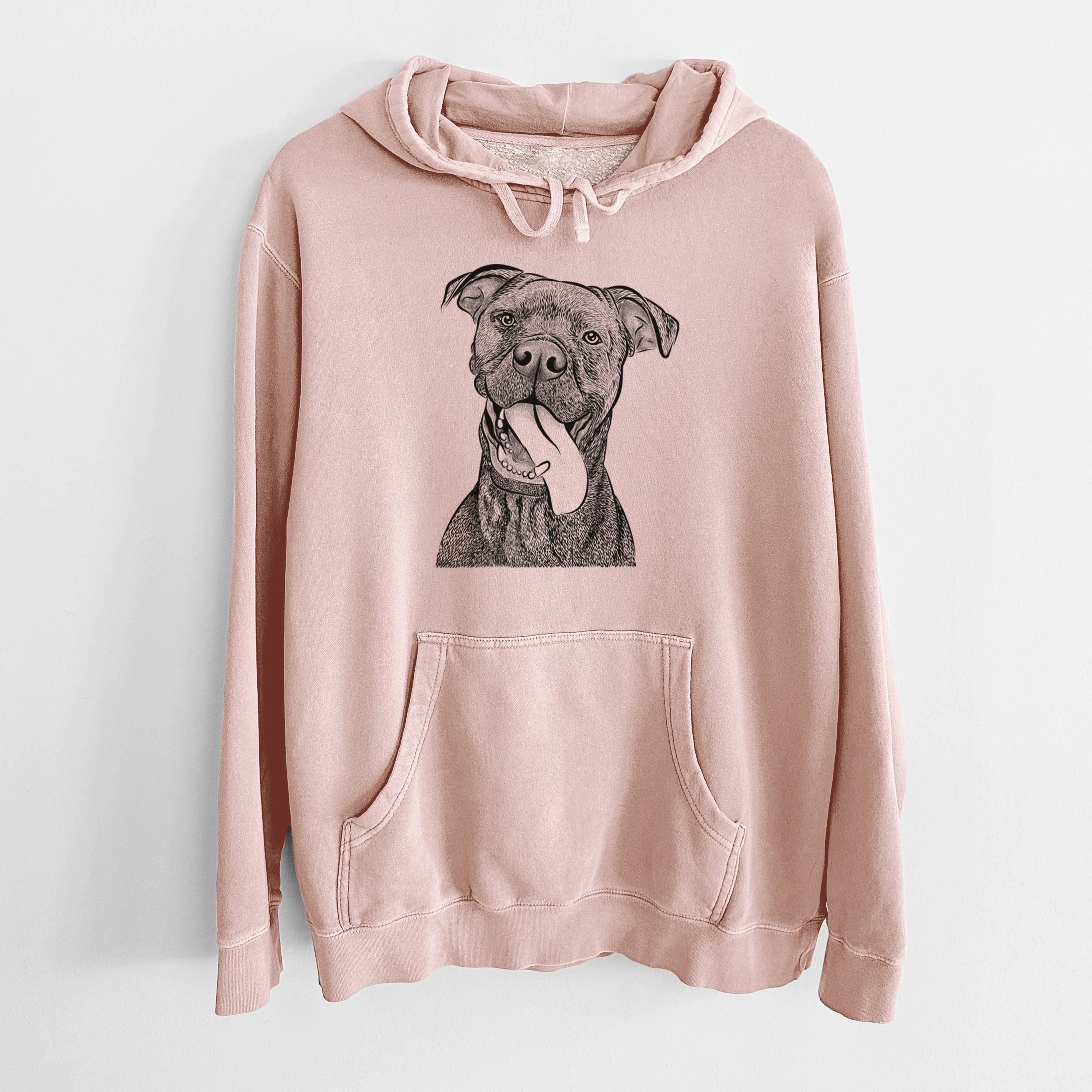Bare Mikey the Boxador - Unisex Pigment Dyed Hoodie - Image 6