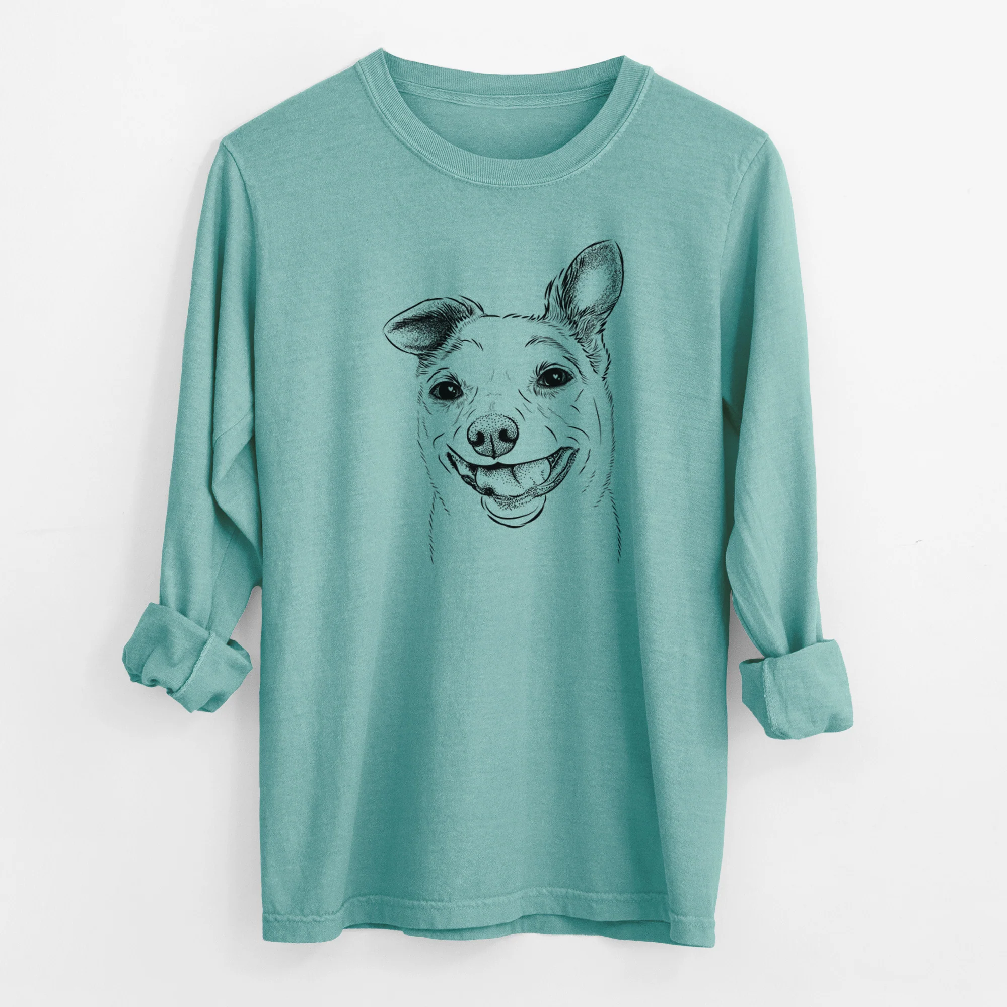 Bare Mortimer the Mixed Breed - Men's Heavyweight 100% Cotton Long Sleeve
