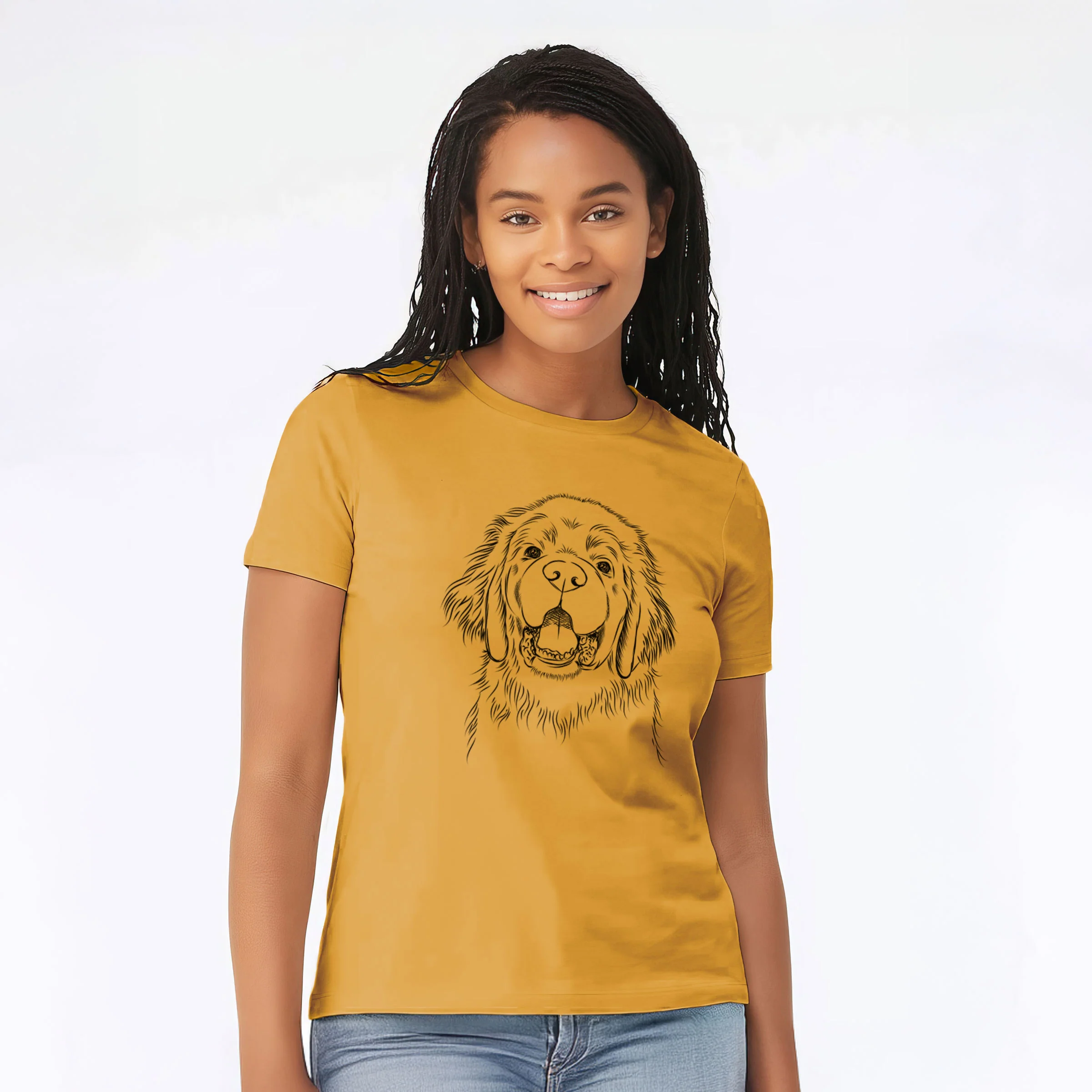 Bare Mozart the Newfoundland - Women's Lightweight Relaxed Fit 100% Cotton Crewneck - Image 6