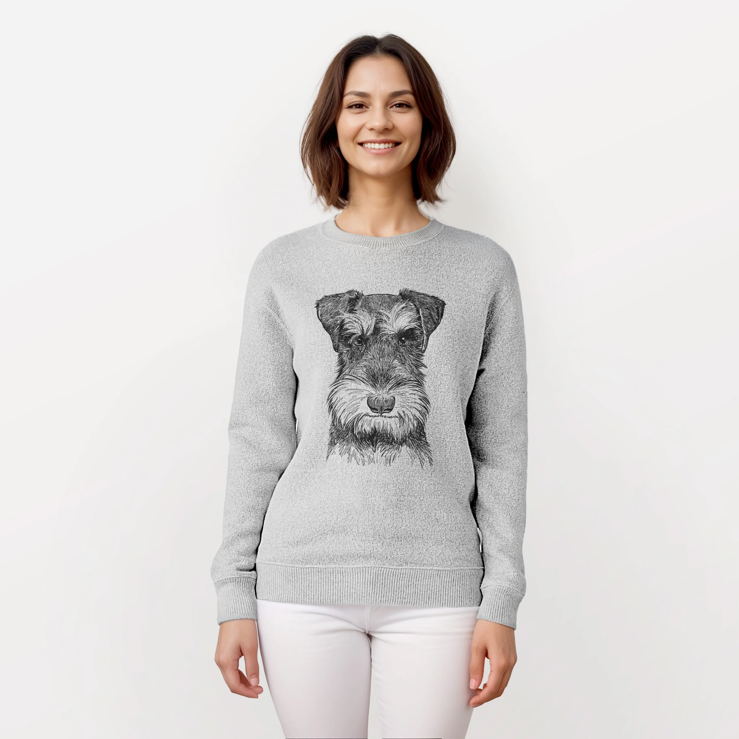 Murphy the Mini Schnauzer - Knit Sweatshirt - Image 2