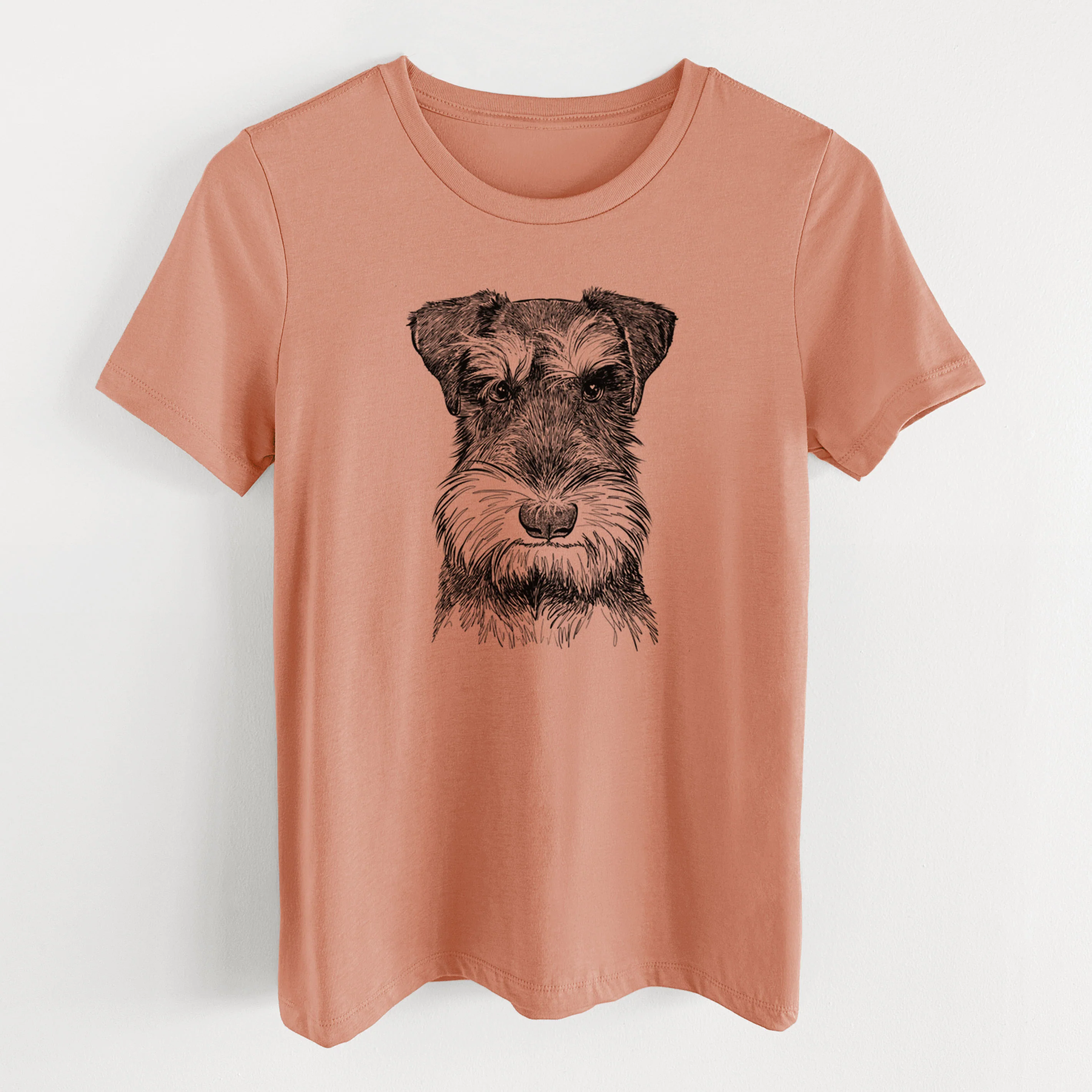 Bare Murphy the Mini Schnauzer - Women's Lightweight Relaxed Fit 100% Cotton Crewneck - Image 13