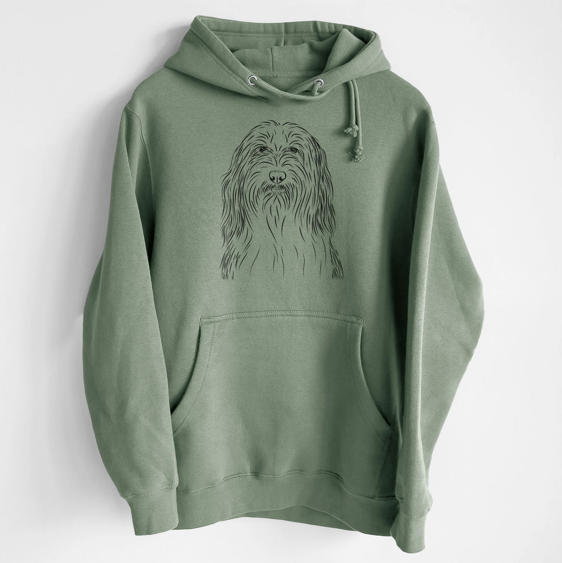 Murray the Bearded Collie- Heavyweight Fleece Hoodie - Image 7