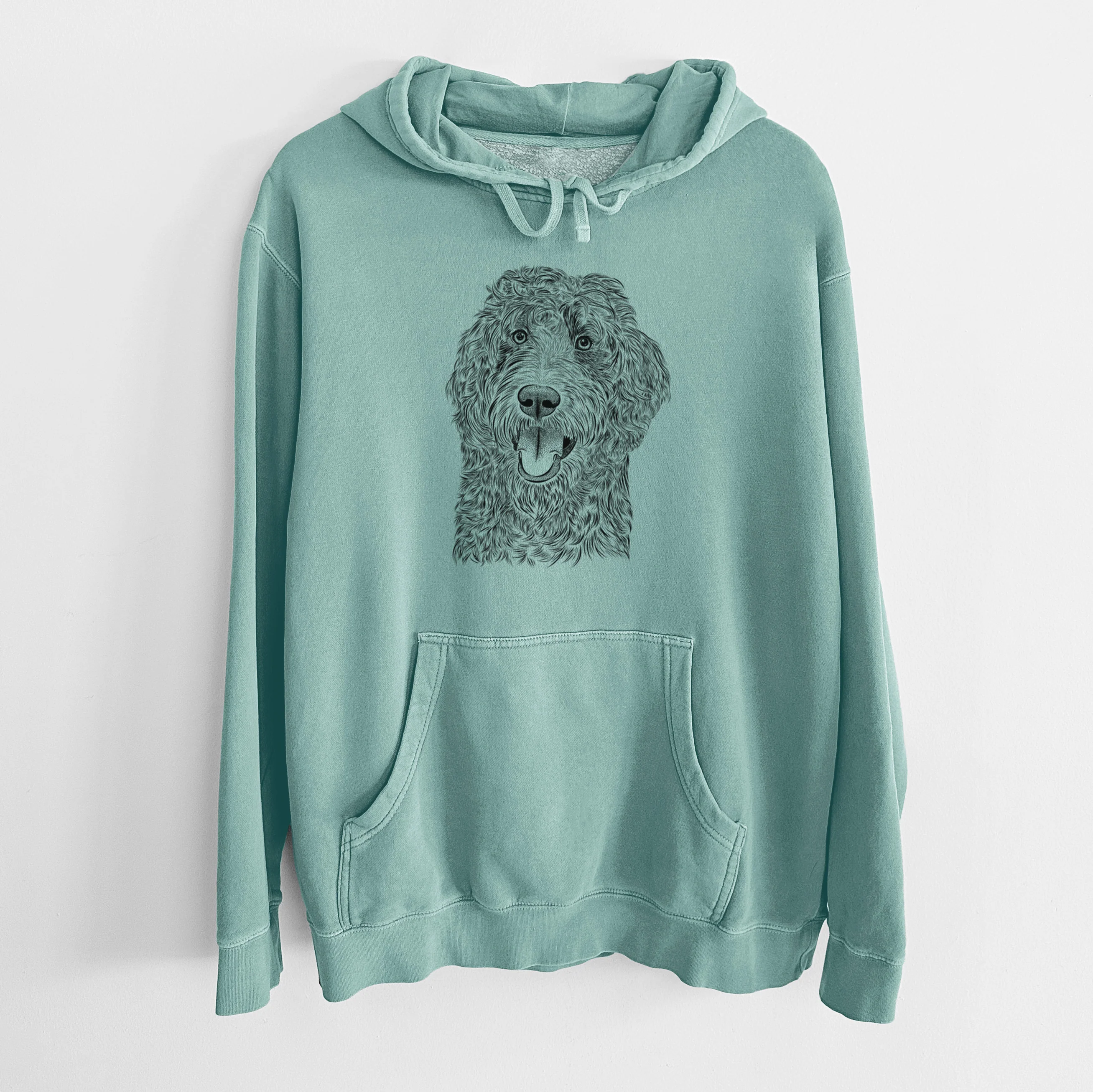 Bare Murr Dog the Labradoodle - Unisex Pigment Dyed Hoodie - Image 10