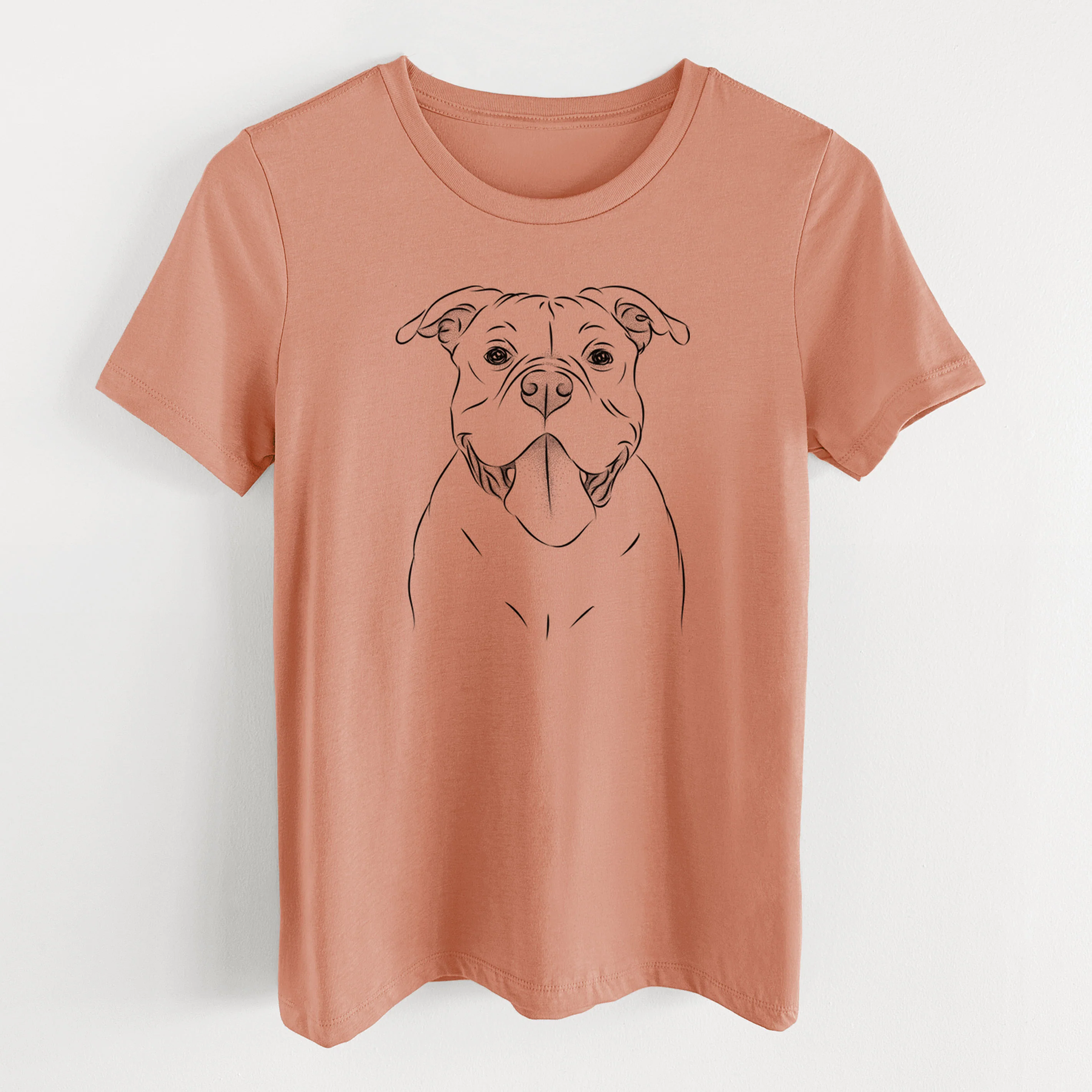 Bare Nacho the American Bully - Women's Lightweight Relaxed Fit 100% Cotton Crewneck - Image 13