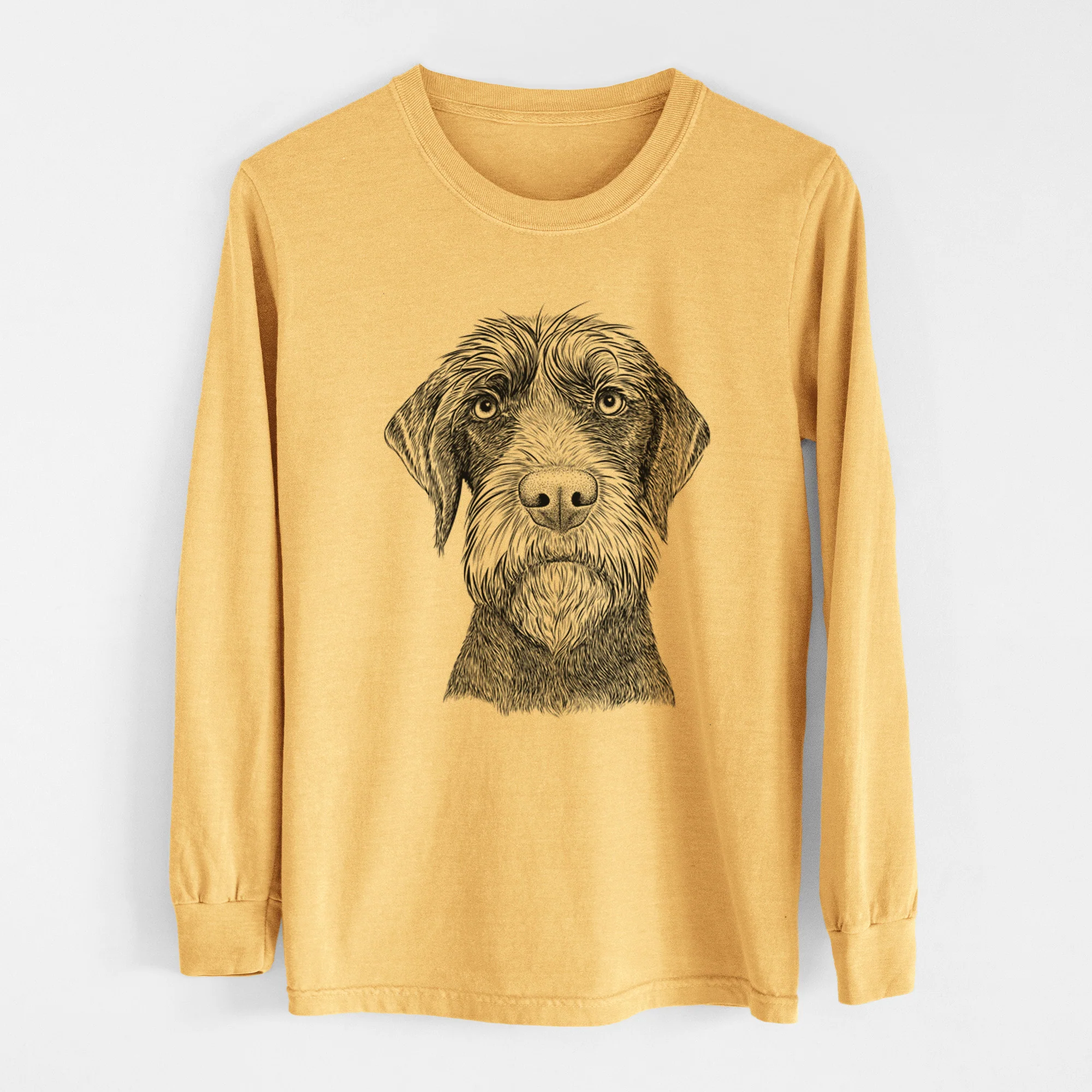 Bare Oakley the Pudelpointer - Heavyweight 100% Cotton Long Sleeve - Image 6