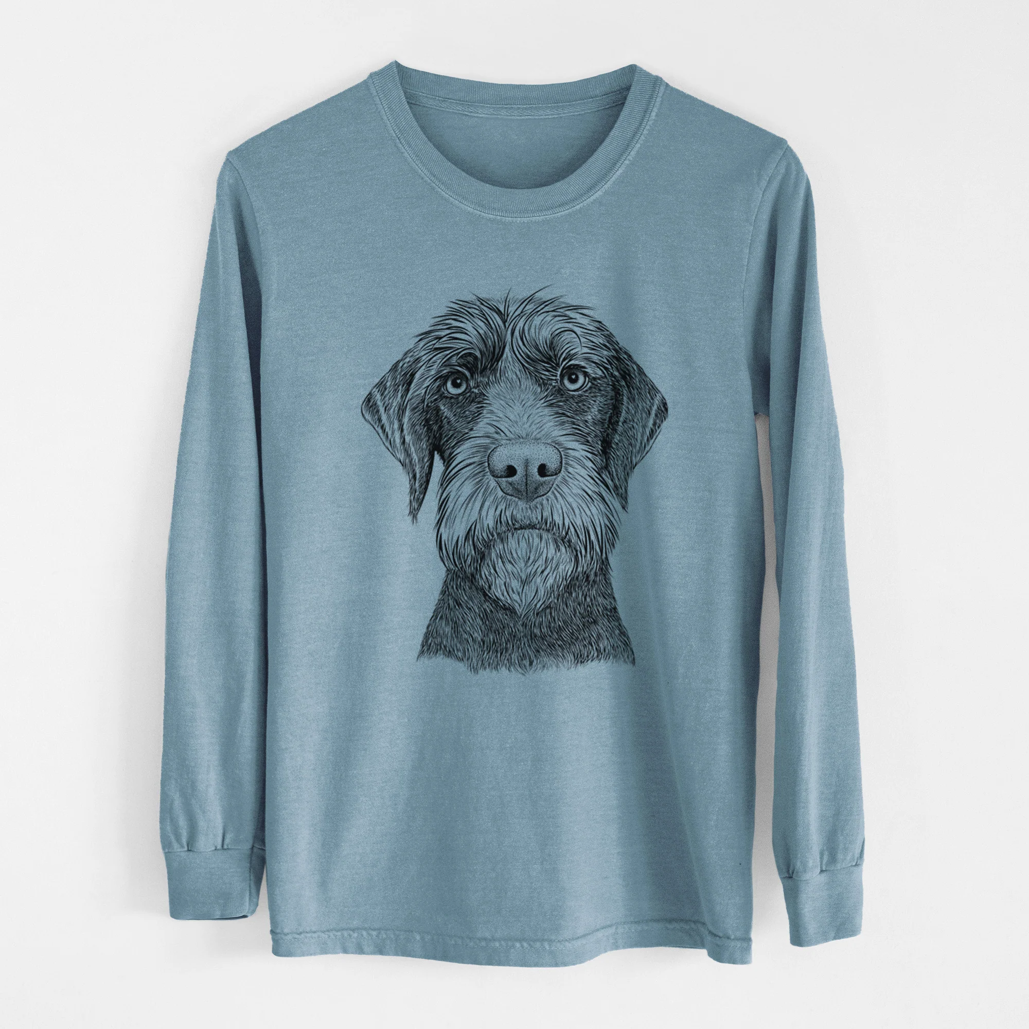 Bare Oakley the Pudelpointer - Heavyweight 100% Cotton Long Sleeve - Image 8