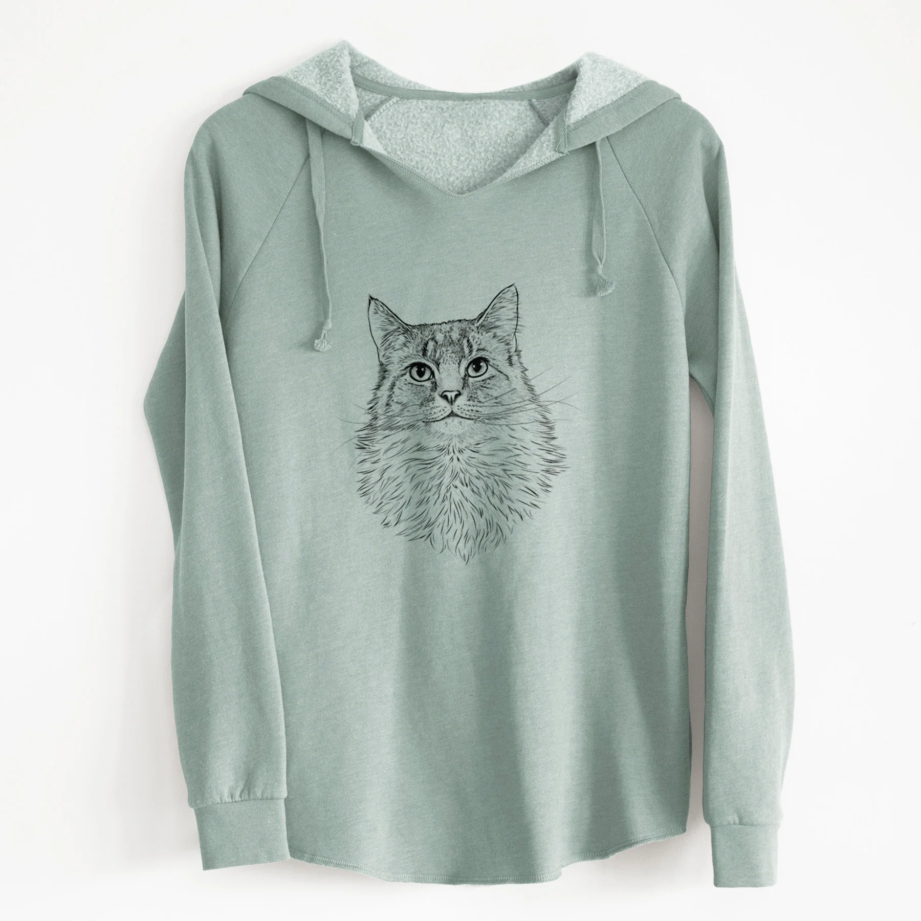 Bare Olive the Cat - Cali Wave Hooded Sweatshirt - Image 6